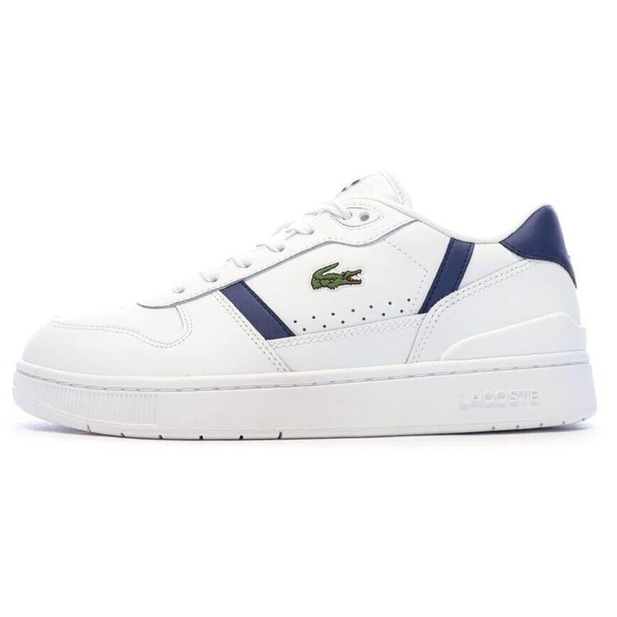 Lacoste T-Clip Leather Mens Sneaker Hakiki Deri Günlük Spor Ayakkabı Beyaz Mavi Fiyatı, Yorumları ve Özellikleri