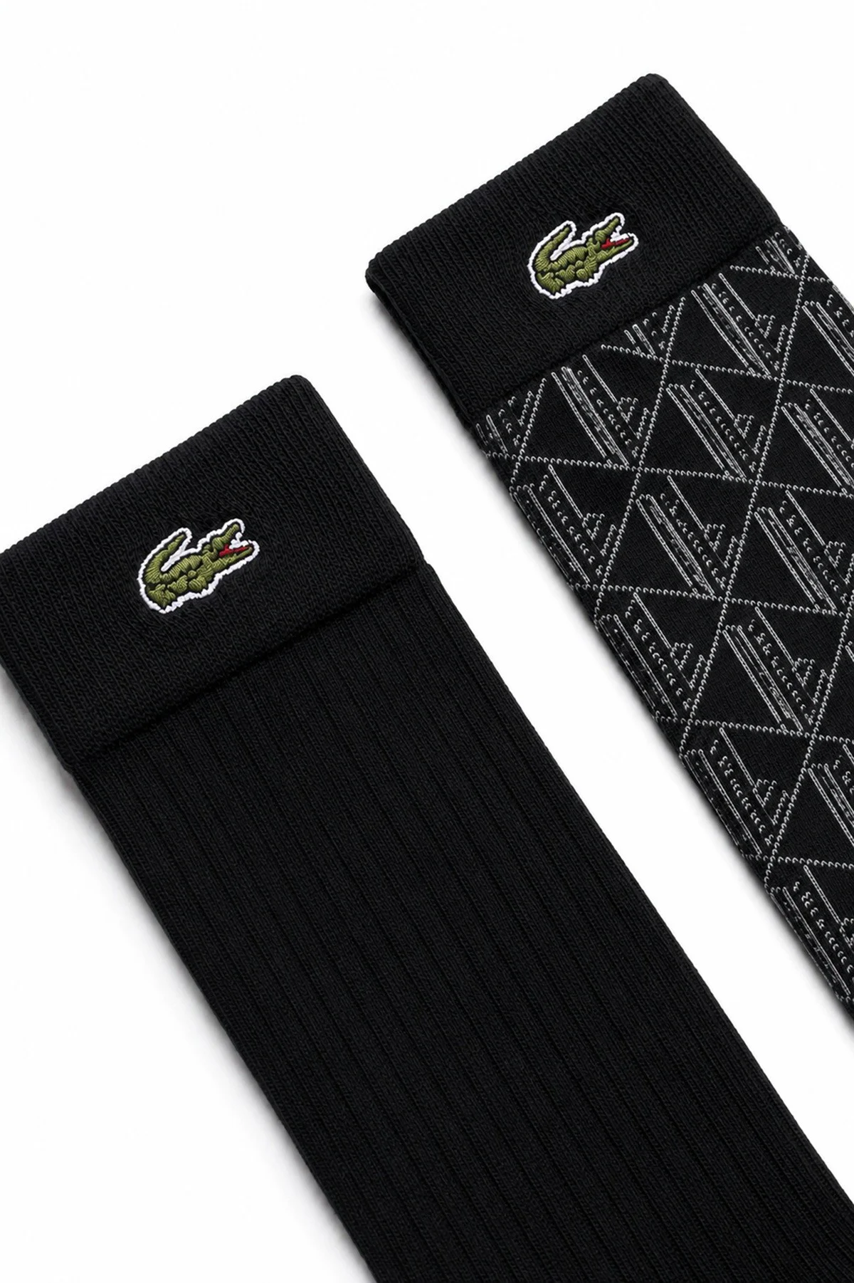 Lacoste Unisex Baskılı Pamuklu 2 Çift Uzun Çorap Siyah Fiyatı, Yorumları ve Özellikleri