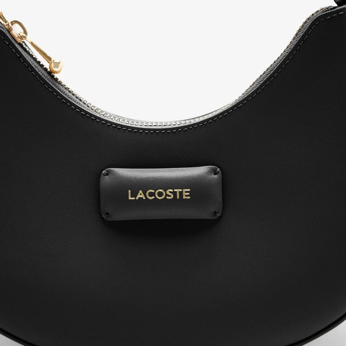 Lacoste Women's Casual Handbag Black 24*19*7 CM Ayarlanabilir Askılı Kadın Omuz Çantası Siyah