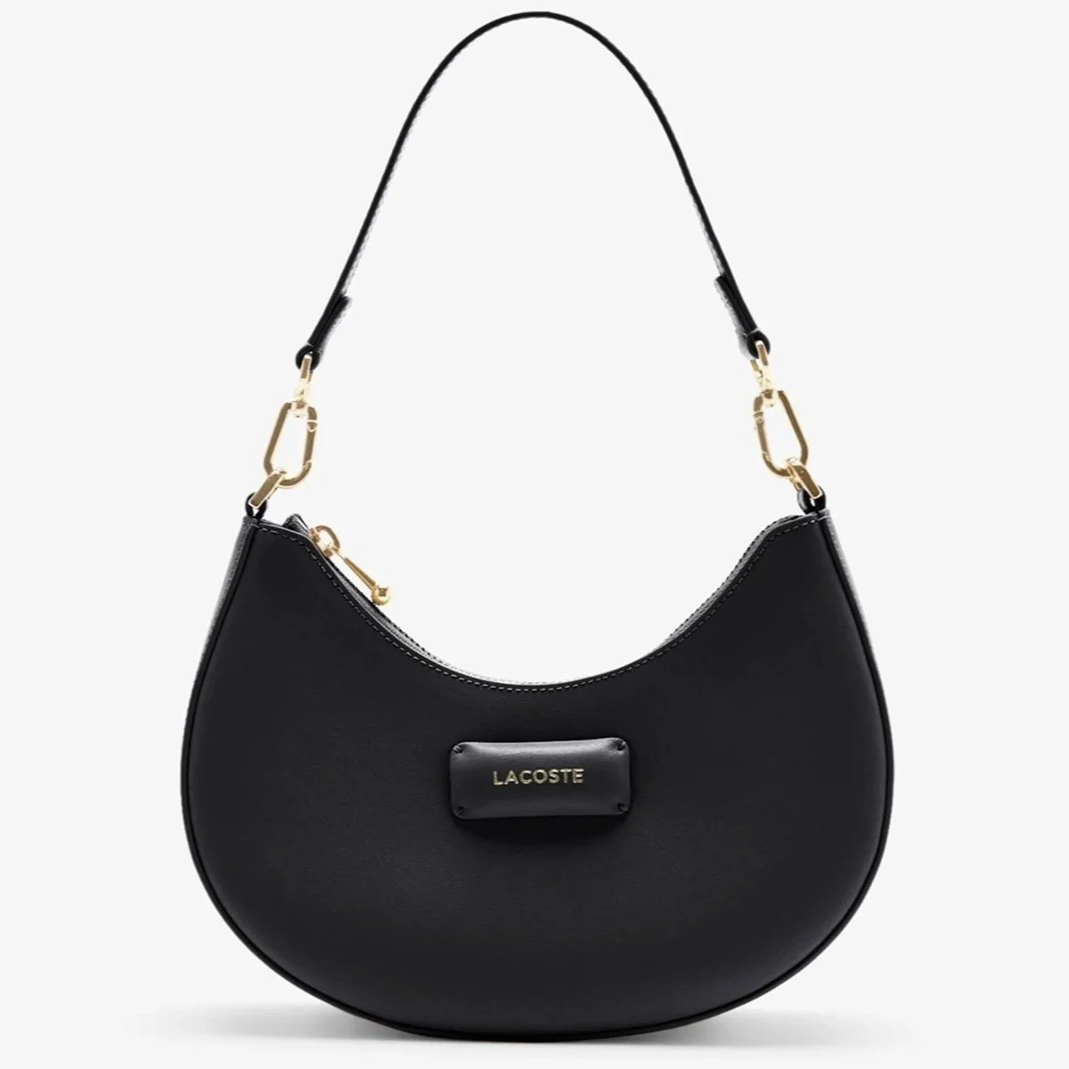 Lacoste Women's Casual Handbag Black 24*19*7 CM Ayarlanabilir Askılı Kadın Omuz Çantası Siyah