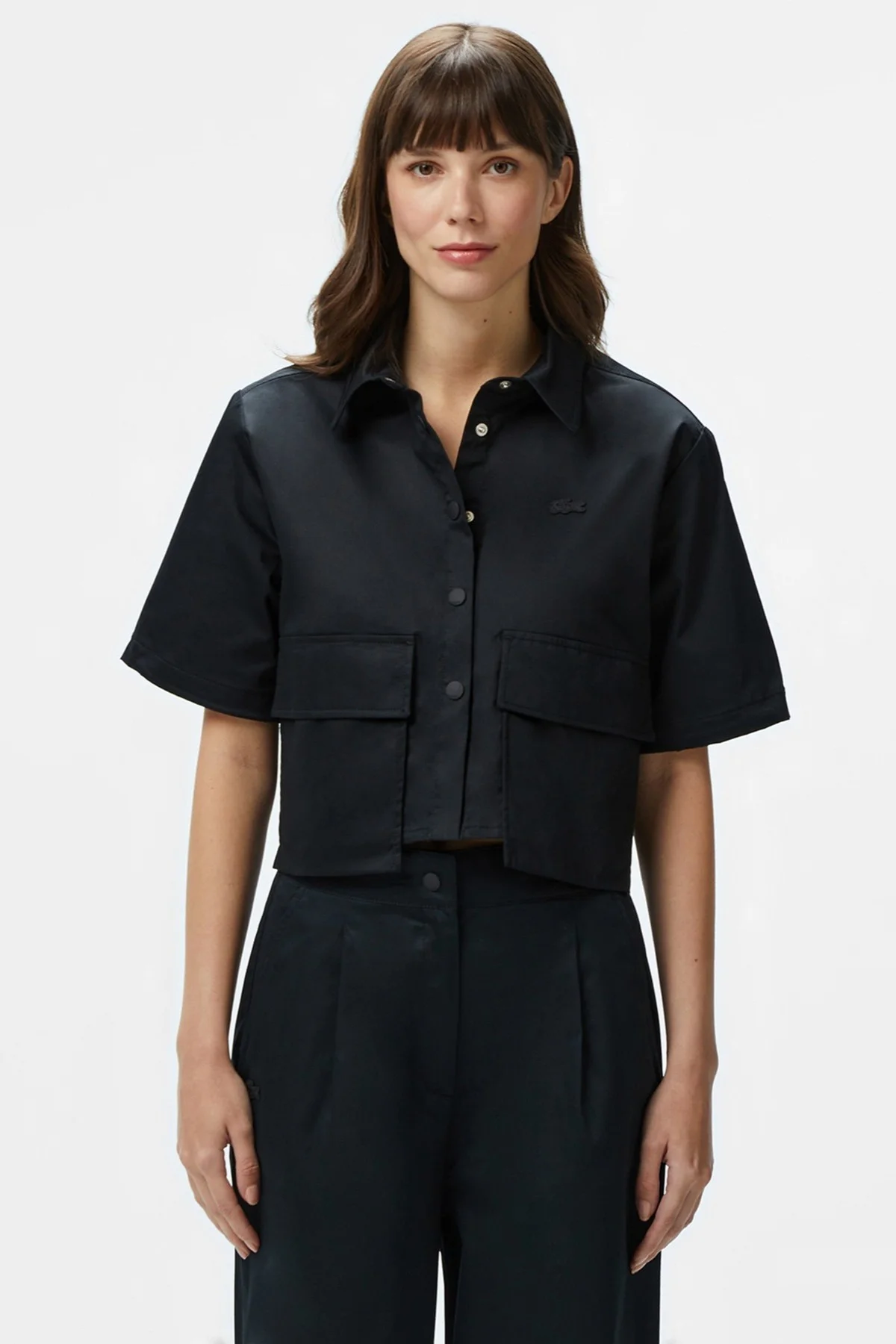 Lacoste Womens Regular Fit Black Shirt Standart Kesim Yarım Kollu Çıtçıt Düğmeli Kadın Gömlek Siyah Lacoste Womens Regular Fit Black Shirt Standart Kesim Yarım Kollu Çıtçıt Düğmeli Kadın Gömlek Siyah Fiyatı, Yorumları ve Özellikleri