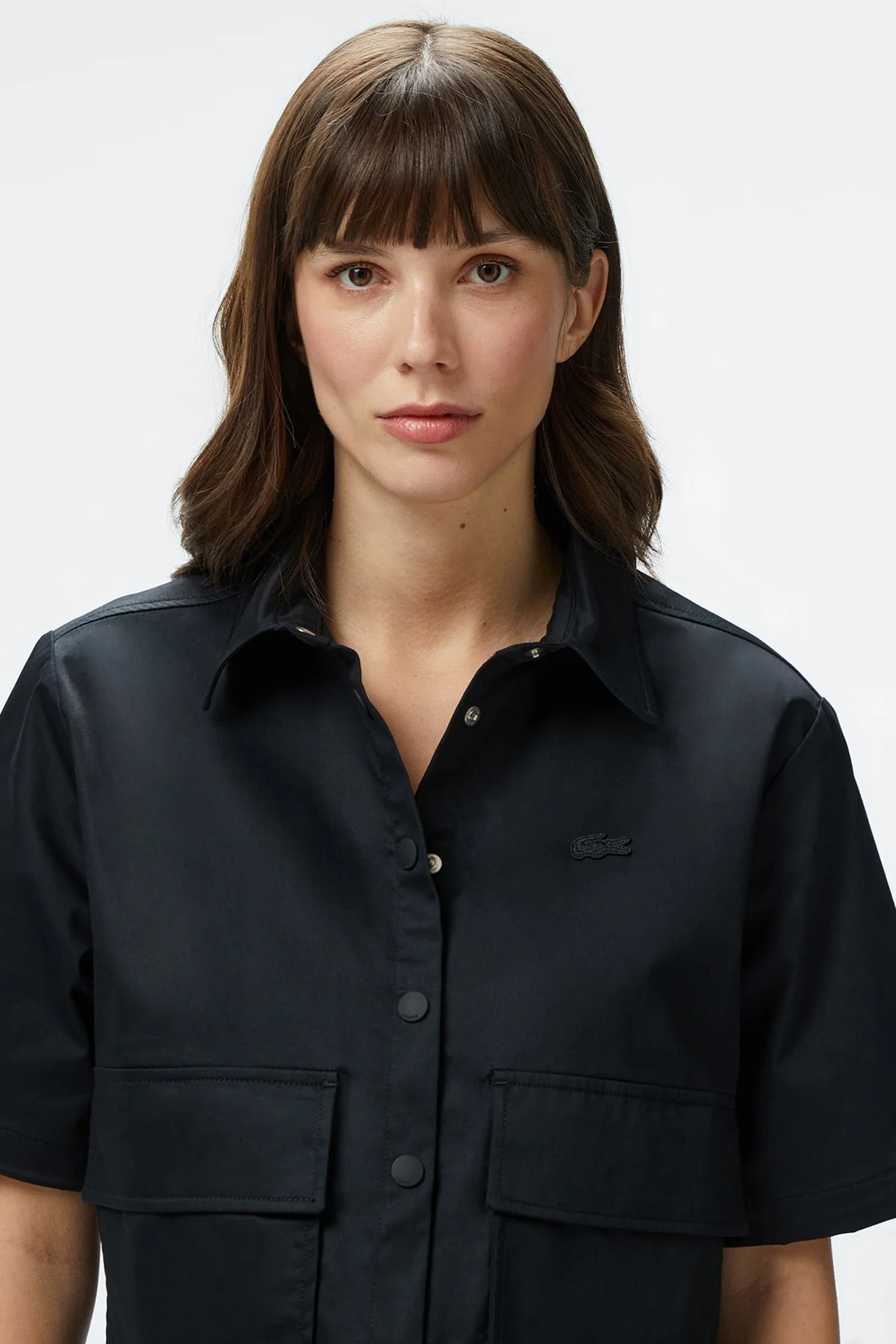 Lacoste Womens Regular Fit Black Shirt Standart Kesim Yarım Kollu Çıtçıt Düğmeli Kadın Gömlek Siyah Lacoste Womens Regular Fit Black Shirt Standart Kesim Yarım Kollu Çıtçıt Düğmeli Kadın Gömlek Siyah Fiyatı, Yorumları ve Özellikleri