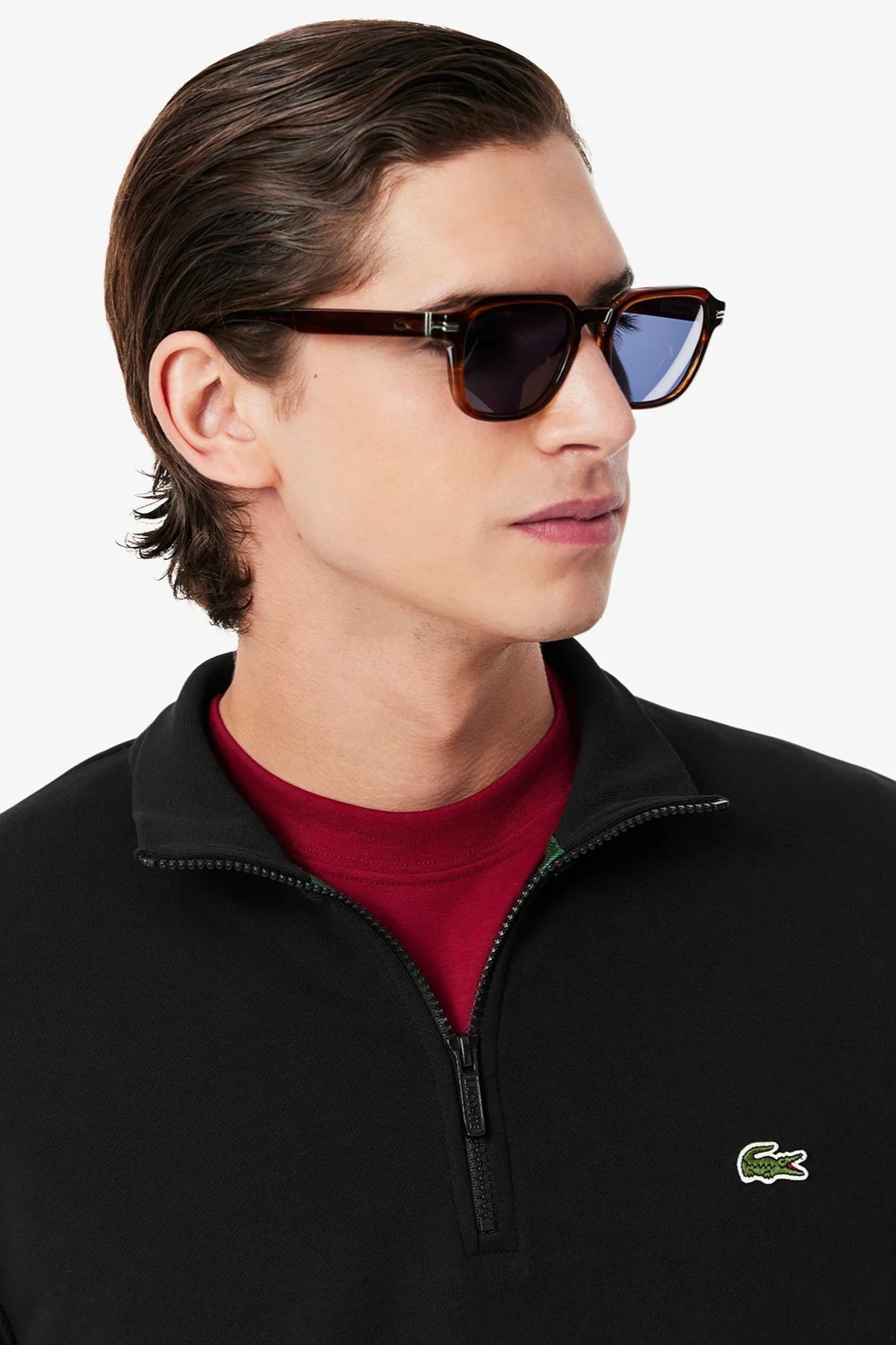 Lacoste Zip-Up Fleece Sweatshirt Black Fermuarlı Dik Yaka Pamuklu Erkek Sweatshirt Siyah Fiyatı, Yorumları ve Özellikleri