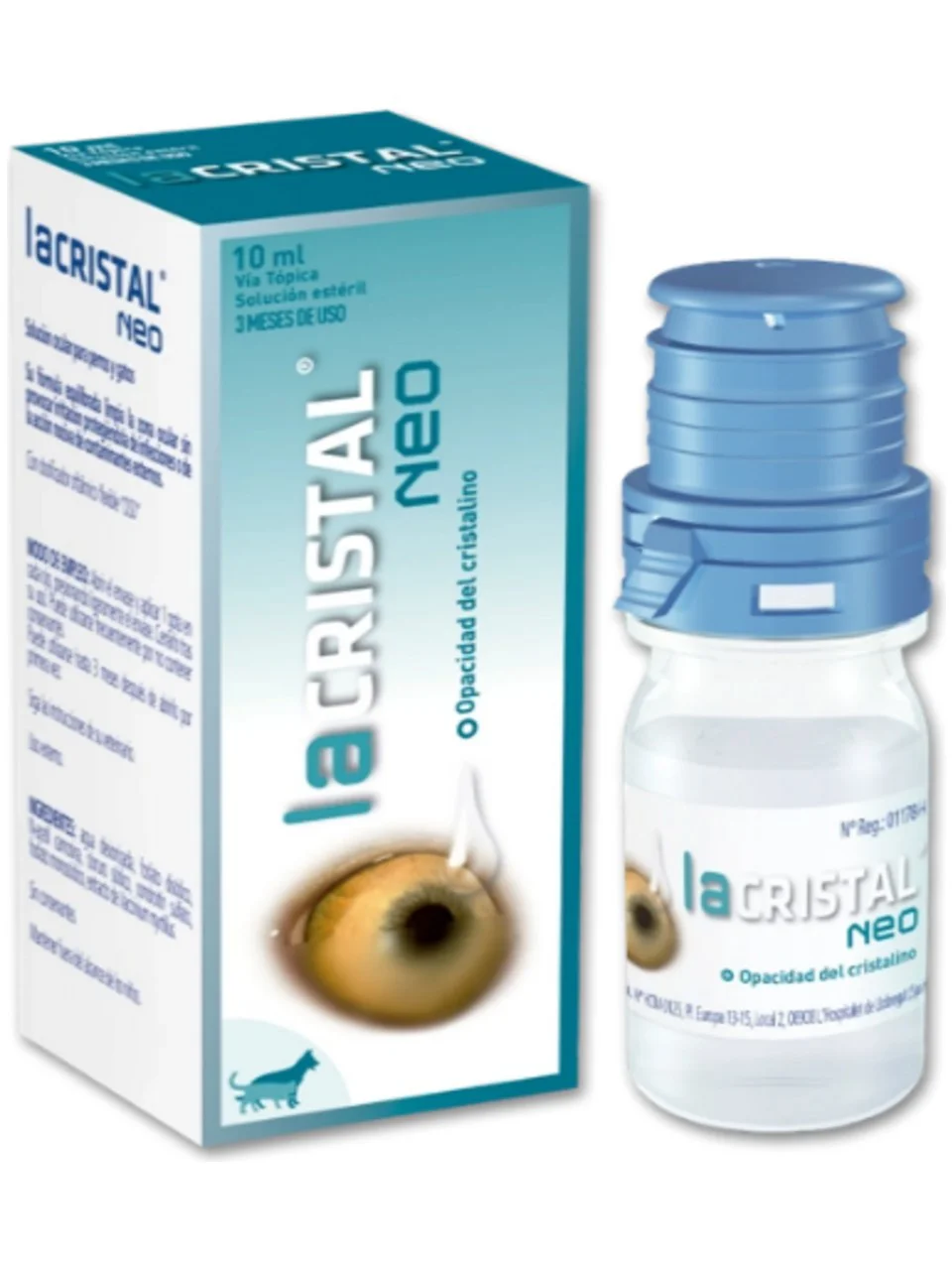 Lacristal Neo 10 ml | Kedi &amp; Köpek Katarakt Önleyici, Lens Koruyucu ve Uv Filtreli Göz Damıası