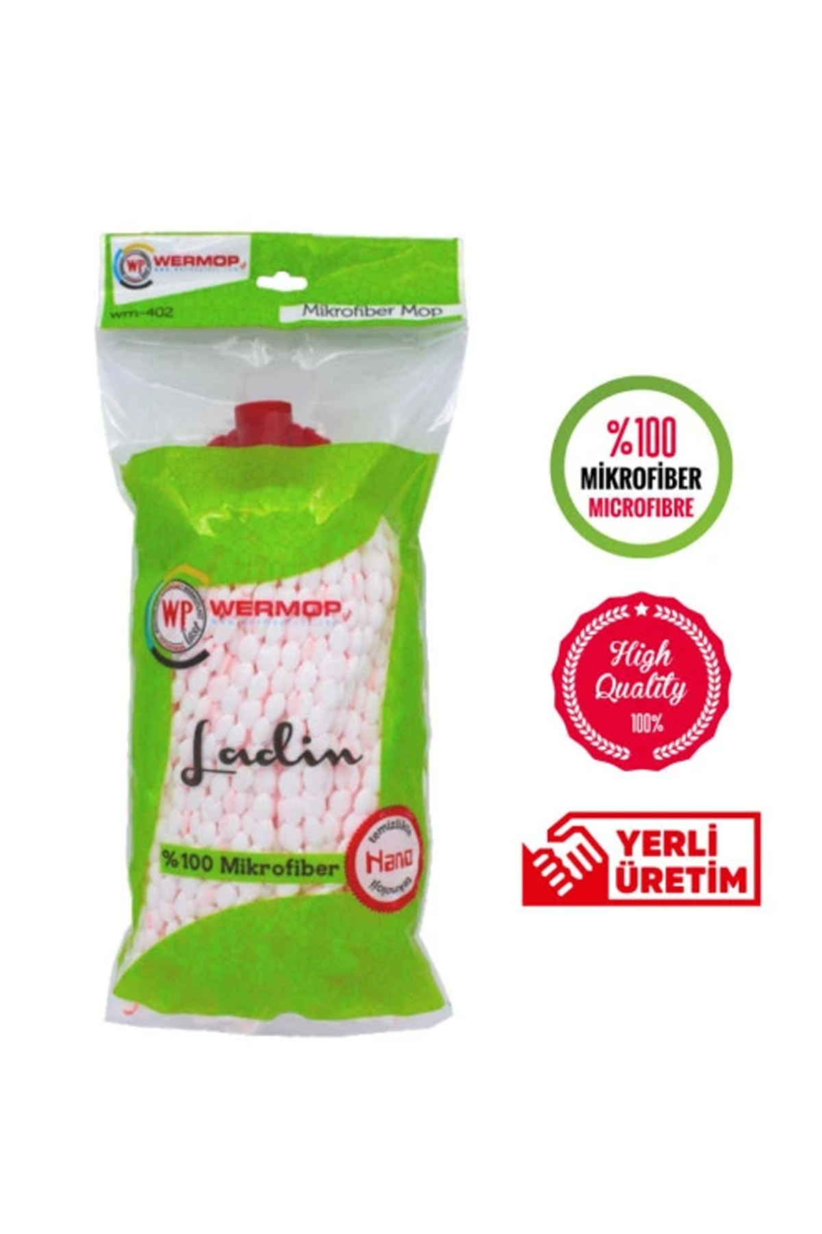 Just Cheap Store Ladin Mikrofiber Renkli Mop 1 Adet Wm402