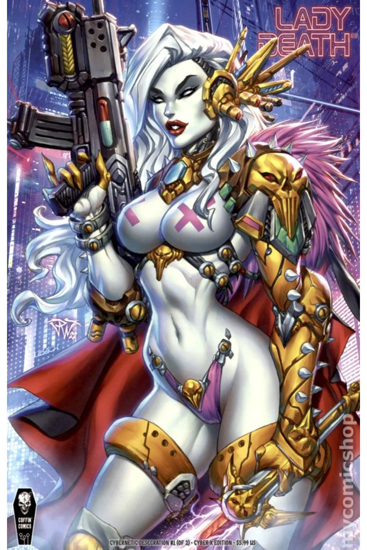 Lady Death Cybernetic Desecration #1B (ingilizce)