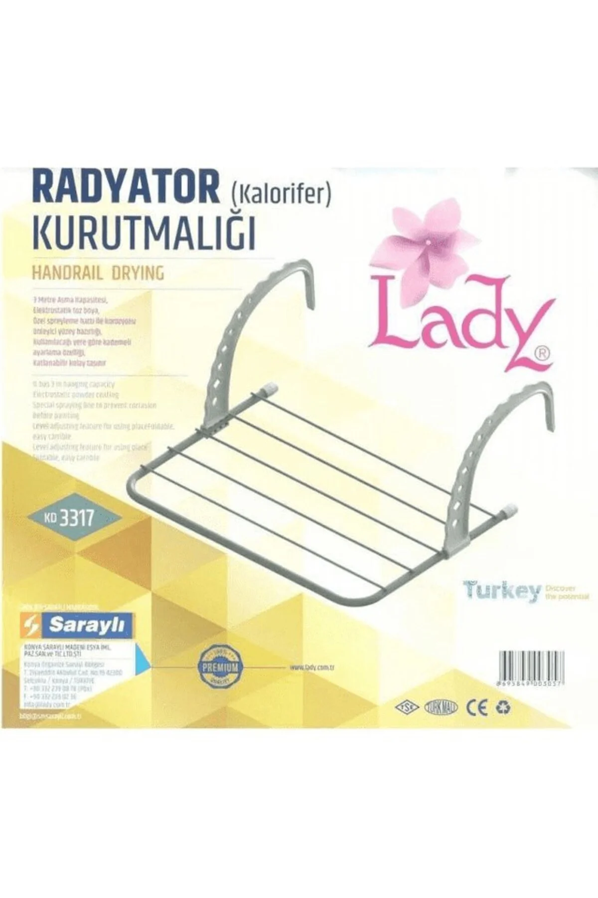 Lady Radyatör Çamaşır Kurutmalık (3317) - Görsel 2