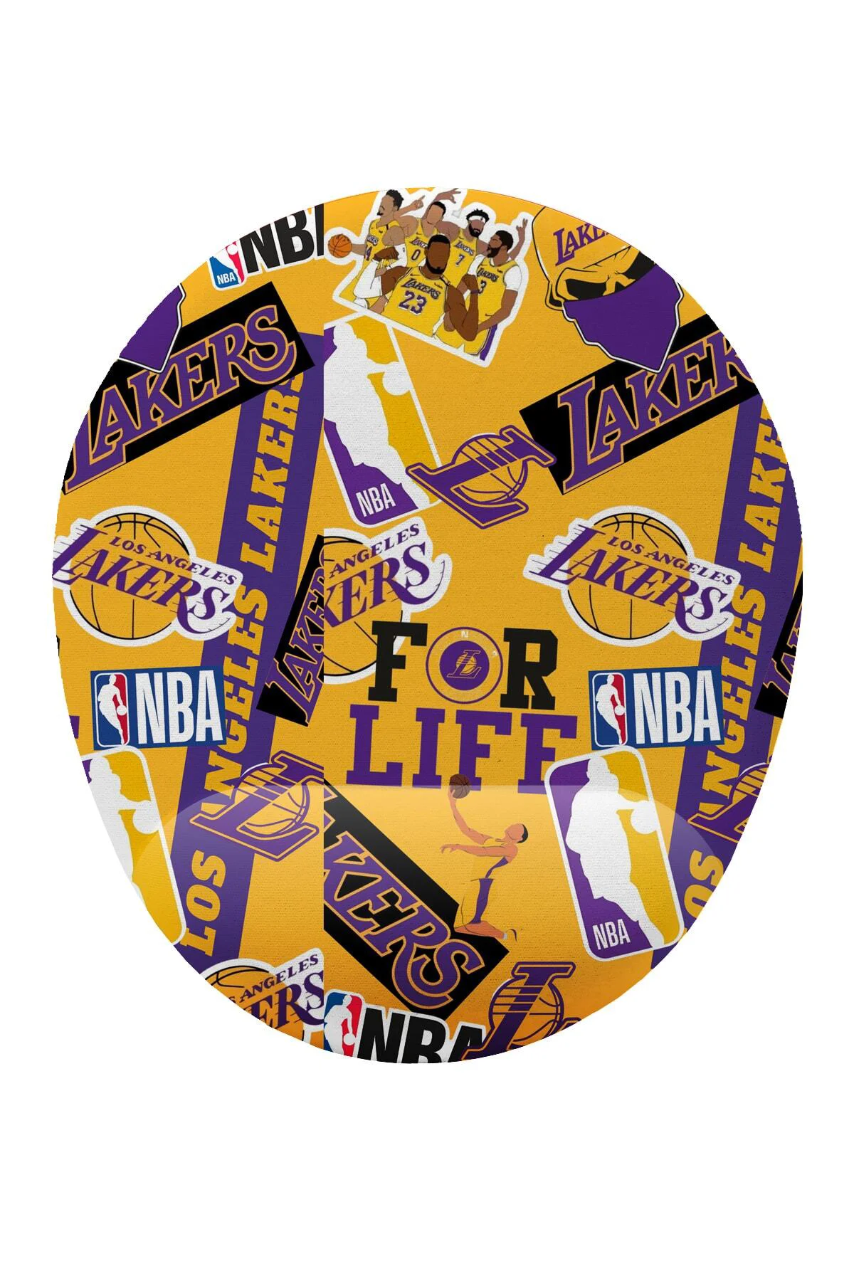 Lakers Kolaj Bilek Destekli Mouse Pad Ergonomik Kaymaz Taban Mous