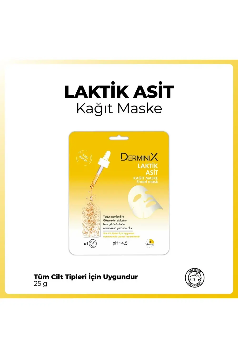 Laktik Asit Kağıt Maske