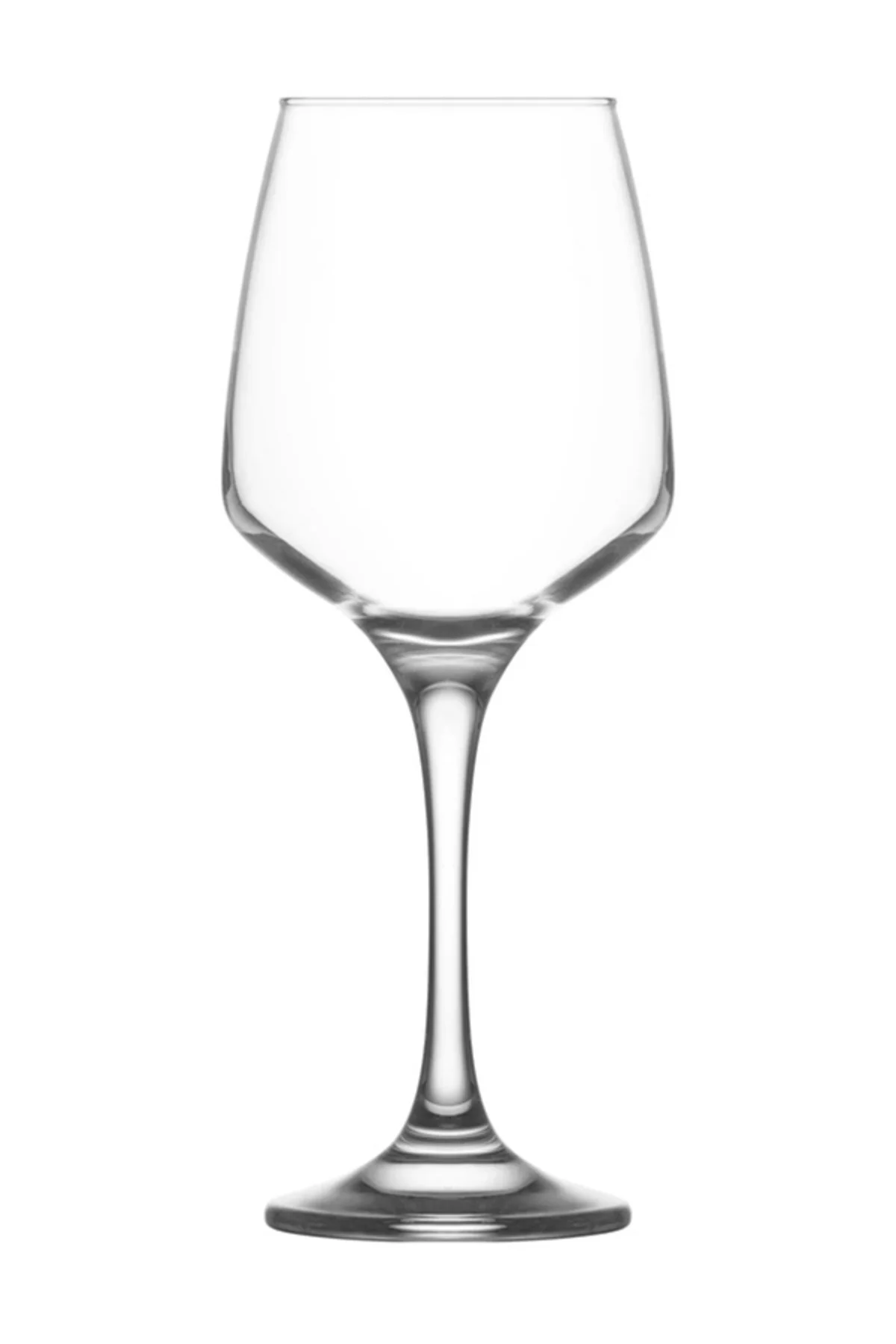Lal Cam Goblet 6'lı 400 ml Ayaklı (Şarap Kadehi, Kokteyl Bardağı)