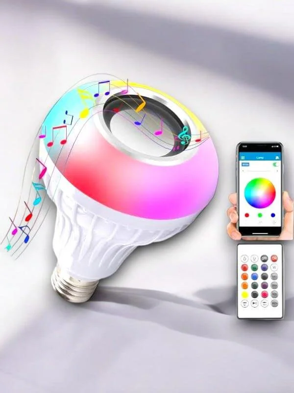 Lamba Hoparlör - Bluetooth Hoparlörlü LED Lamba | Kablosuz Müzik ve Işık