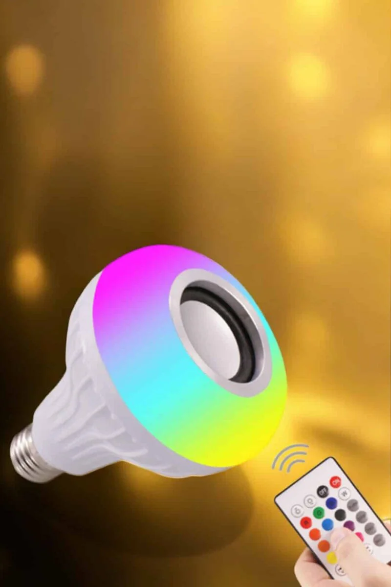 Lamba LED Hoparlör - Dayanıklı Uzun Ömürlü Bluetooth Hoparlör