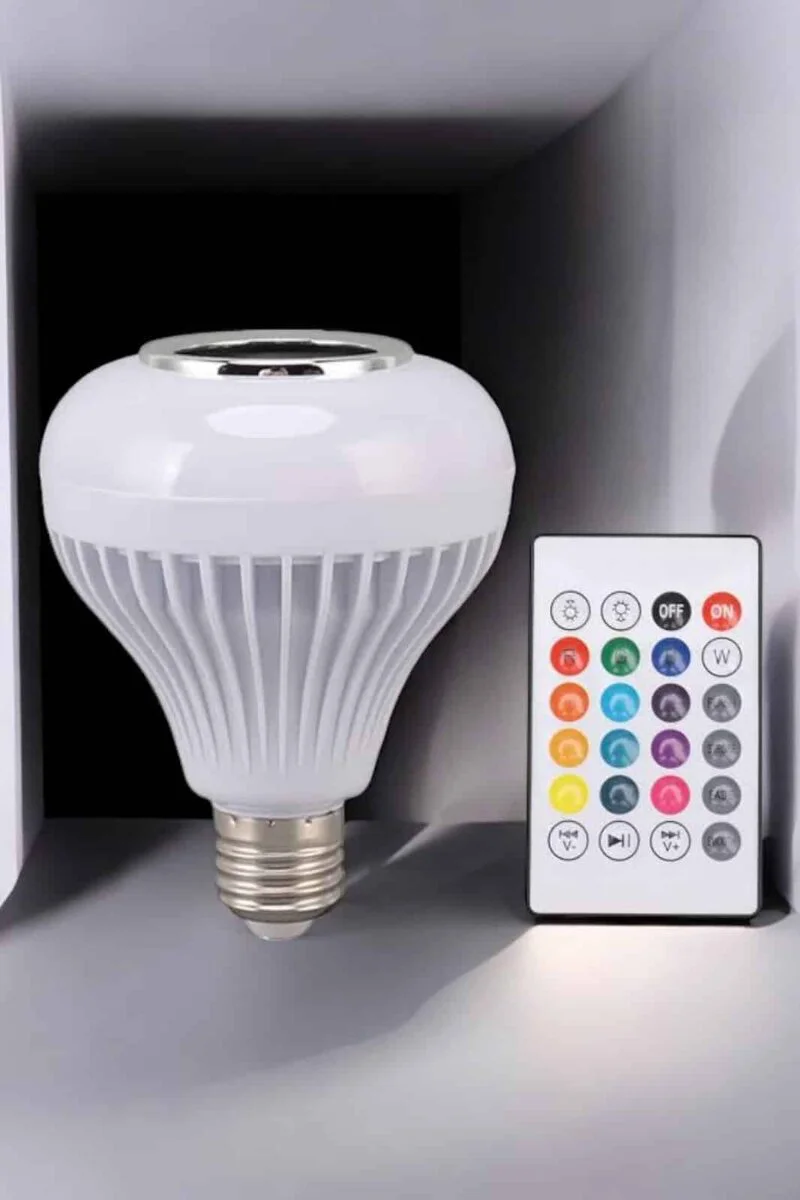 Lamba LED Hoparlör - Dayanıklı Uzun Ömürlü Bluetooth Hoparlör