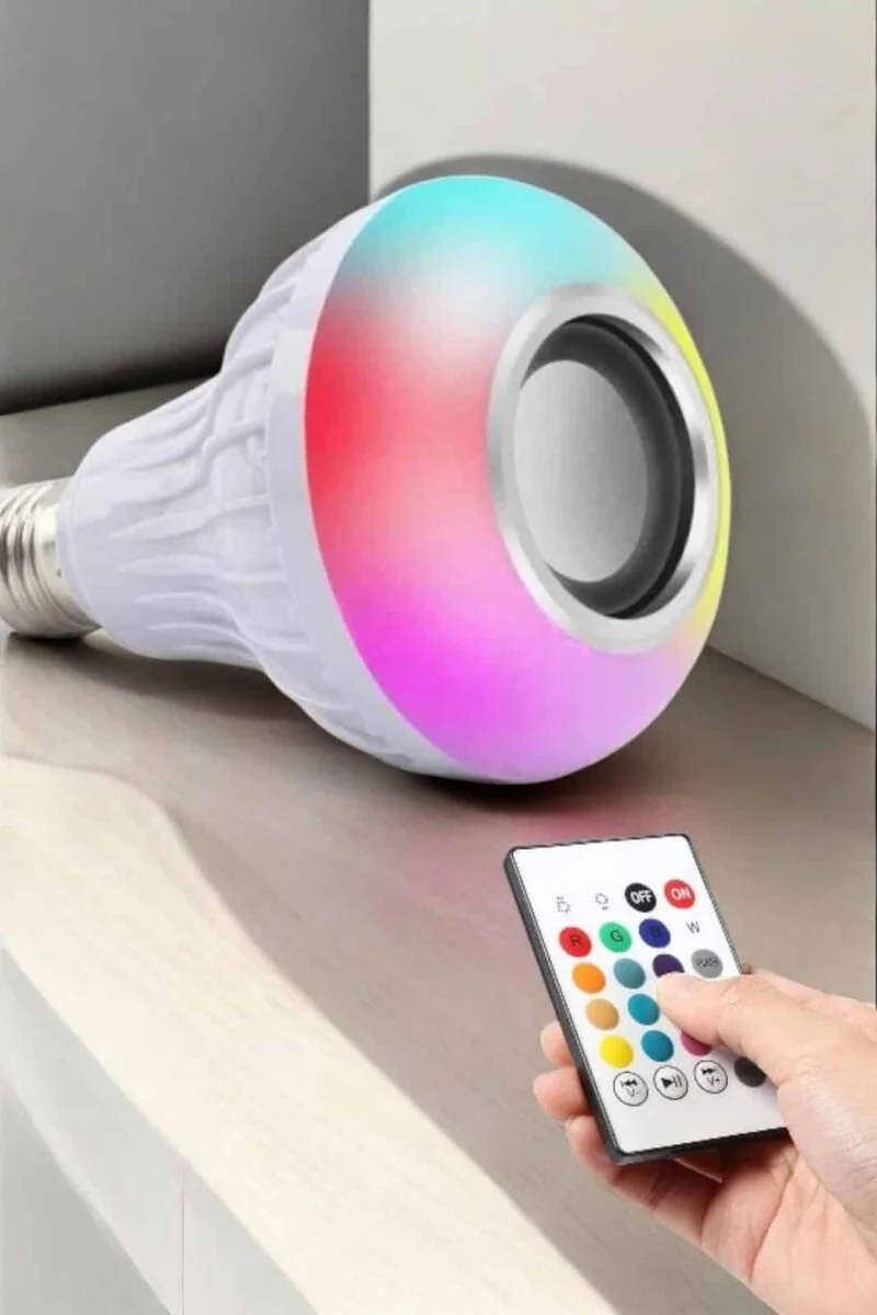 Lamba LED Hoparlör - Dayanıklı Uzun Ömürlü Bluetooth Hoparlör