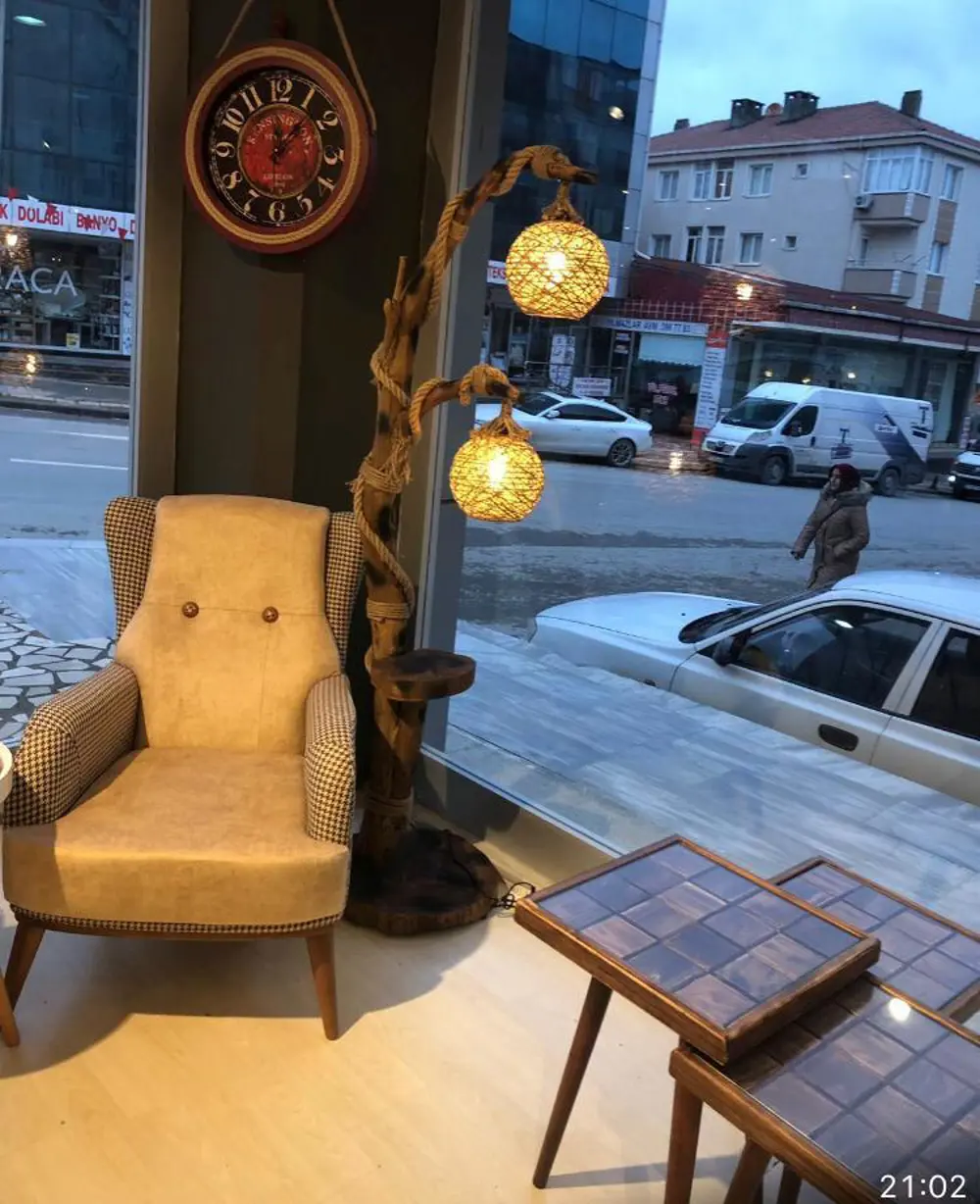 Lambader 12964 Sarmaşık 2 li ATMACA Doğal malzeme Kuru Zeytin çam