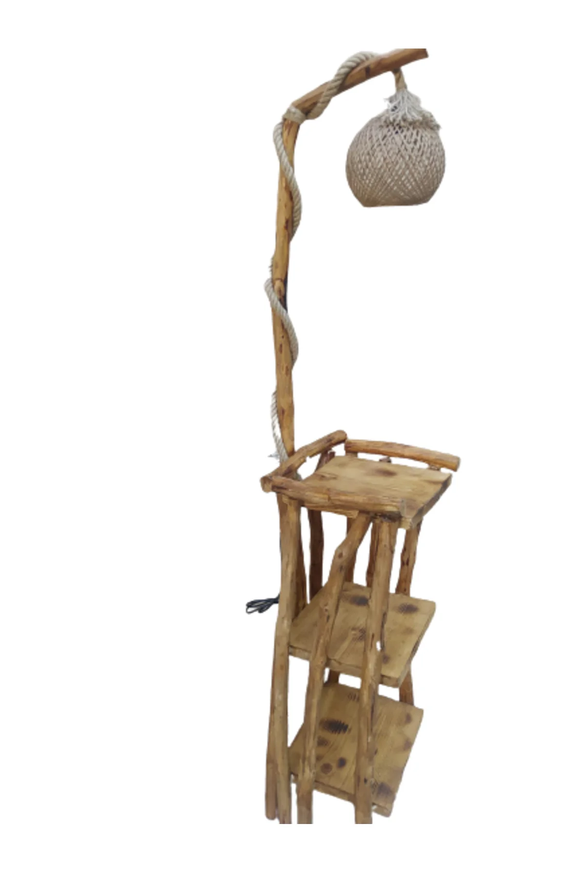 Lambader 18560 ST ATMACA 3 kitaplık Raflı Model Doğal Malzem Kuru Zeytin Çam Dalı Lambader 18560 ST ATMACA 3 kitaplık Raflı Model Doğal Malzem Kuru Zeytin Çam Dalı - Görsel 2