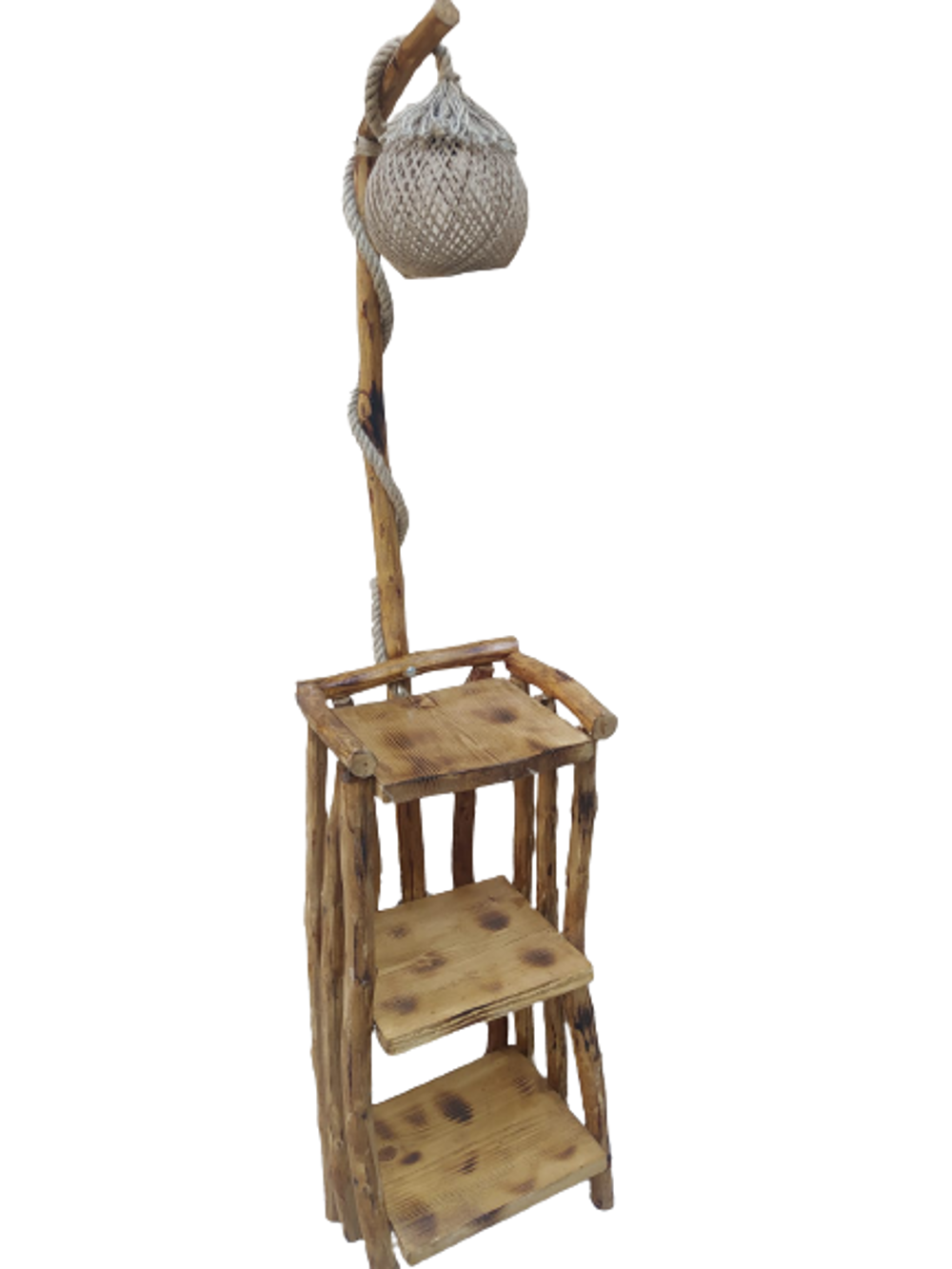 Lambader 18560 ST ATMACA 3 kitaplık Raflı Model Doğal Malzem Kuru