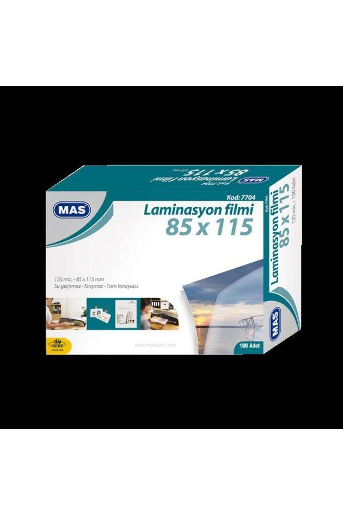 7704 LAMİNASYON FİLMİ 125 MC 85*115