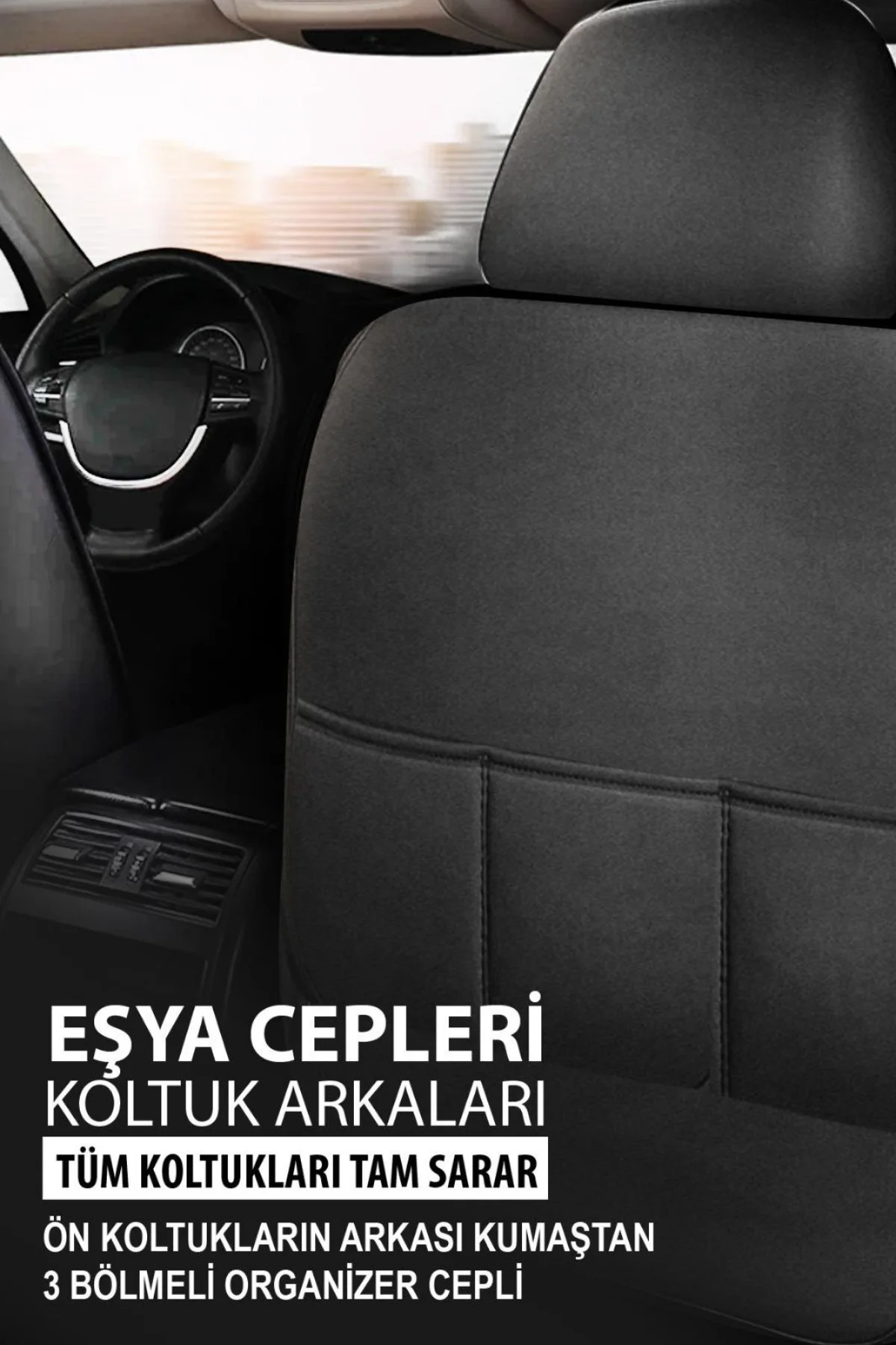 Land Rover Range Rover Yeni Kasa Suv 2015   Aracınıza Uyumlu JetDrive Deri Koltuk Kılııfı Siyah