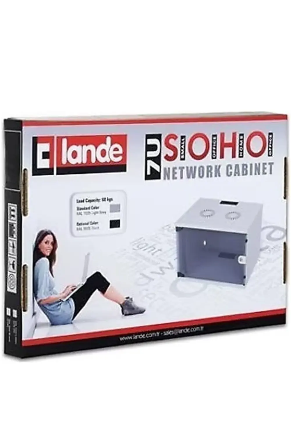 Lande Ln-ss07u5440-lg 7u 19" 540x400x370mm Duvar Tipi Soho Demont