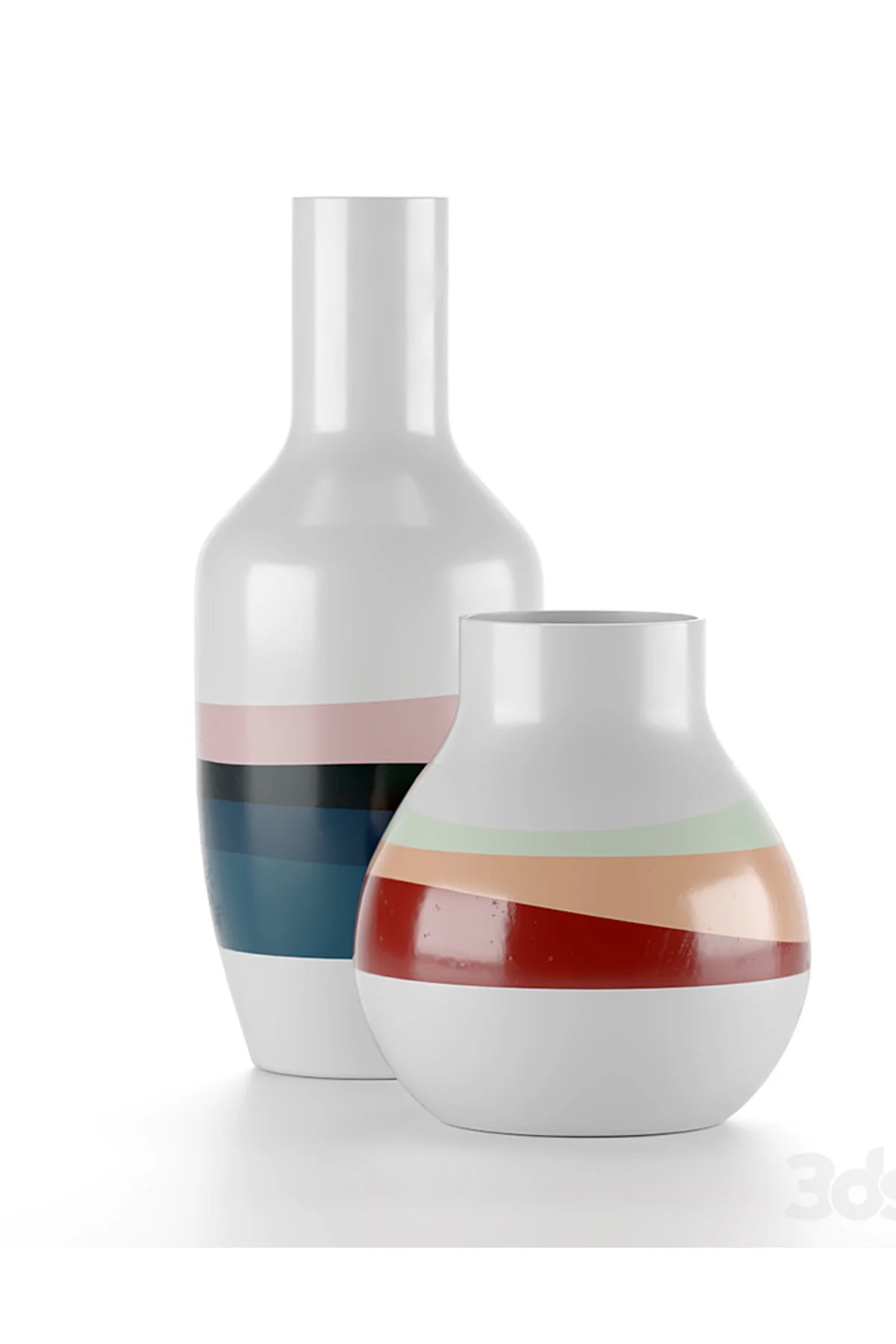 Lanix Modern Vazo Büyük Boy 25CM Dekoratif Sert Plastik Modern Vazo 4'lü Set