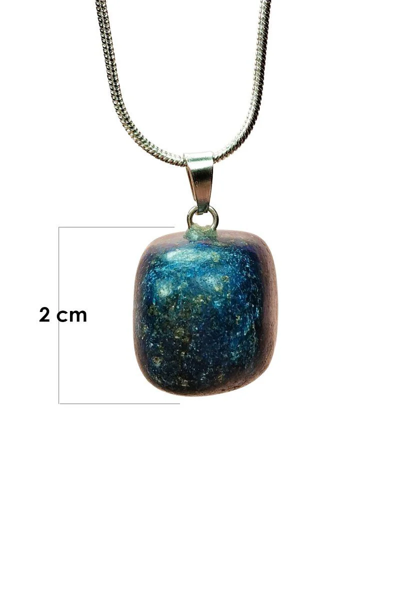 Lapis Lazuli Doğal Taşlı El Yapımı Kolye - Zincirli Şık Takı Fiyatı, Yorumları ve Özellikleri