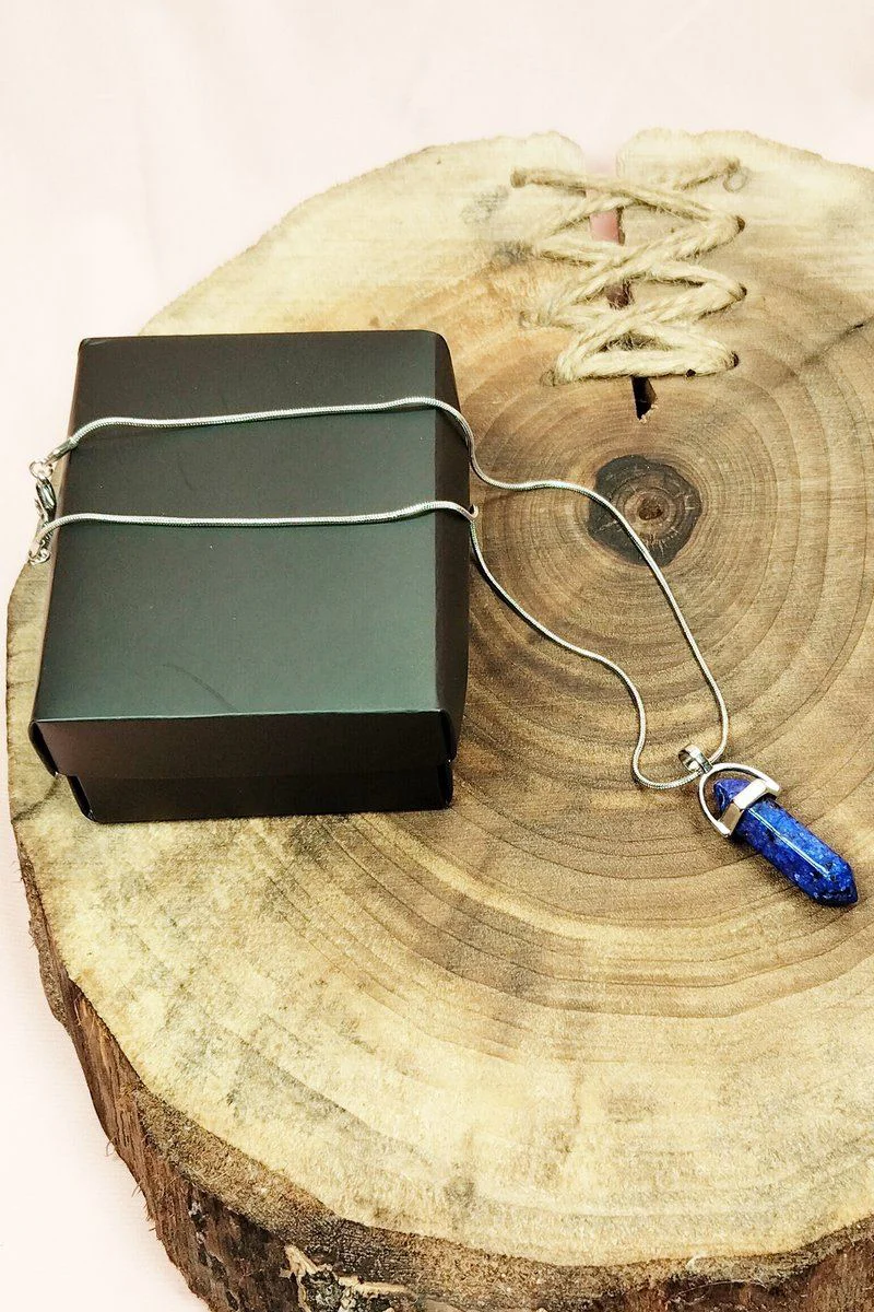 Lapis Lazuli Doğal Taşlı El Yapımı Kolye - Şık Aksesuar Fiyatı, Yorumları ve Özellikleri