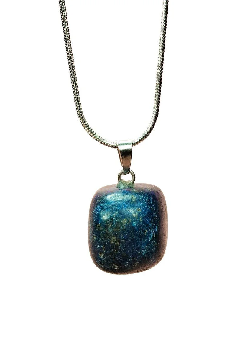 Lapis Lazuli Doğal Taşlı El Yapımı Kolye - Zincirli Şık Takı Fiyatı, Yorumları ve Özellikleri