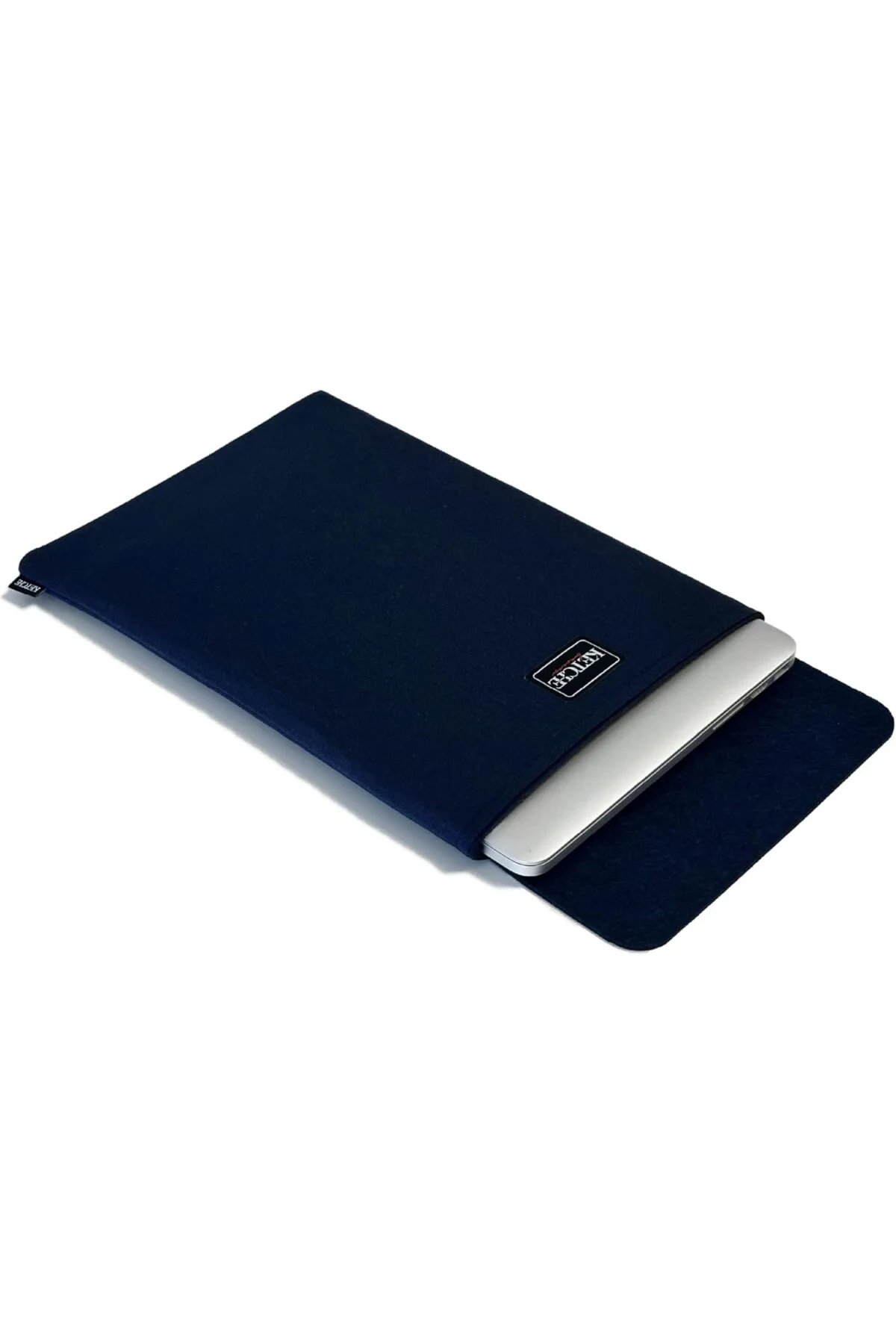 Laptop Kılıfı - Yumuşak Kumaş Laptop Taşıma Kılıfı Lacivert MacBo