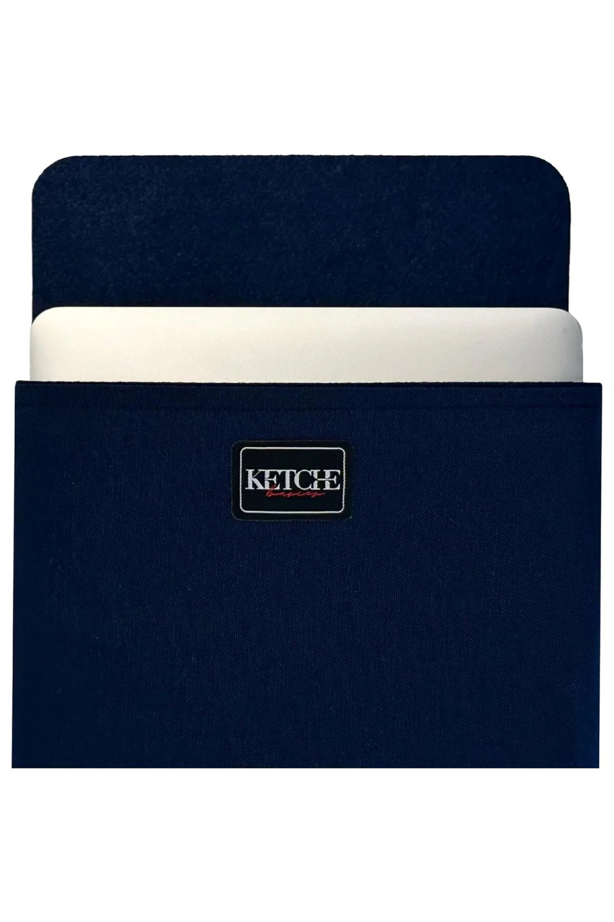 Laptop Kılıfı - Yumuşak Kumaş Laptop Taşıma Kılıfı Lacivert MacBo