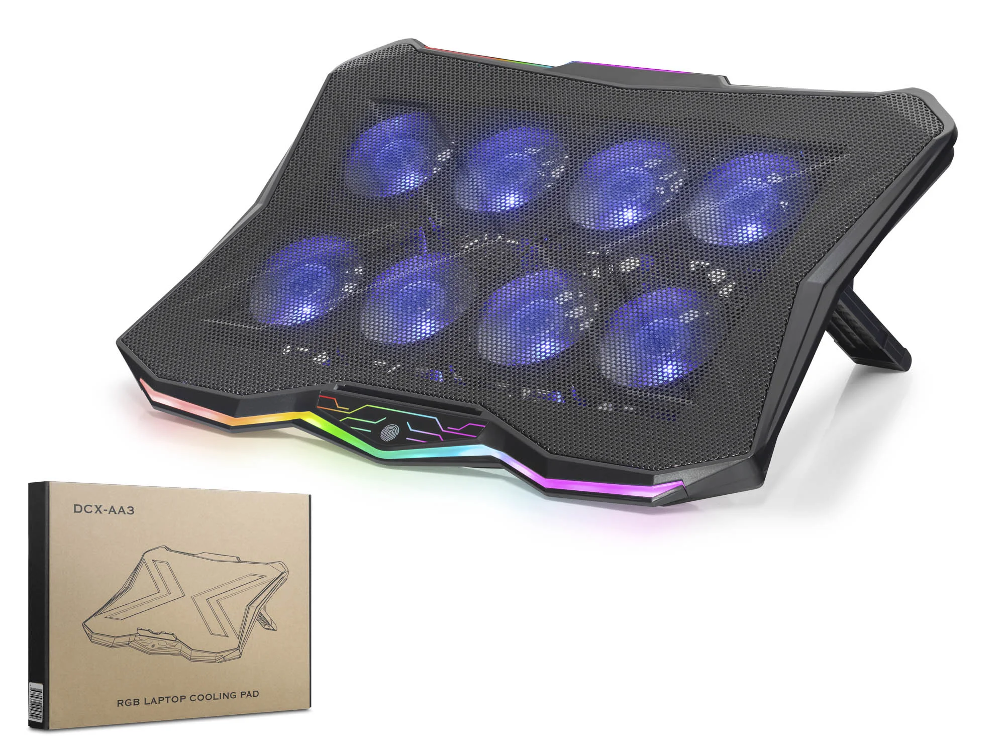 Laptop Soğutucu 8 Fan Rgb - Siyah DCXAA3