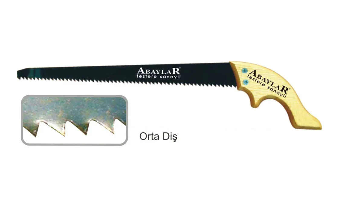 Lar Orta Diş Bağ Testere 35 Cm - Ahşap Sap