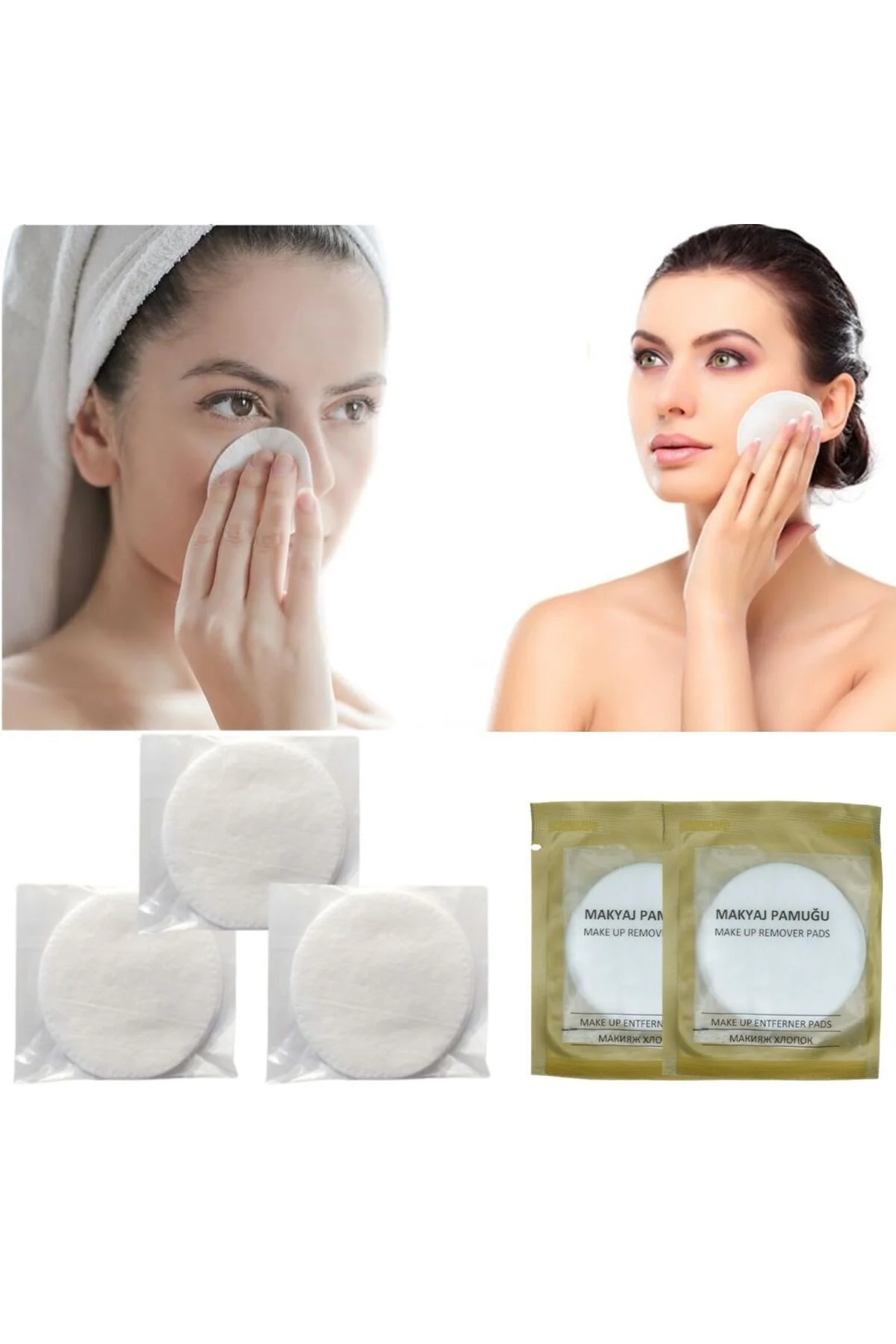 LARA COLLECTION OTELLER İÇİN STANDART100 adet makyaj pamuğu