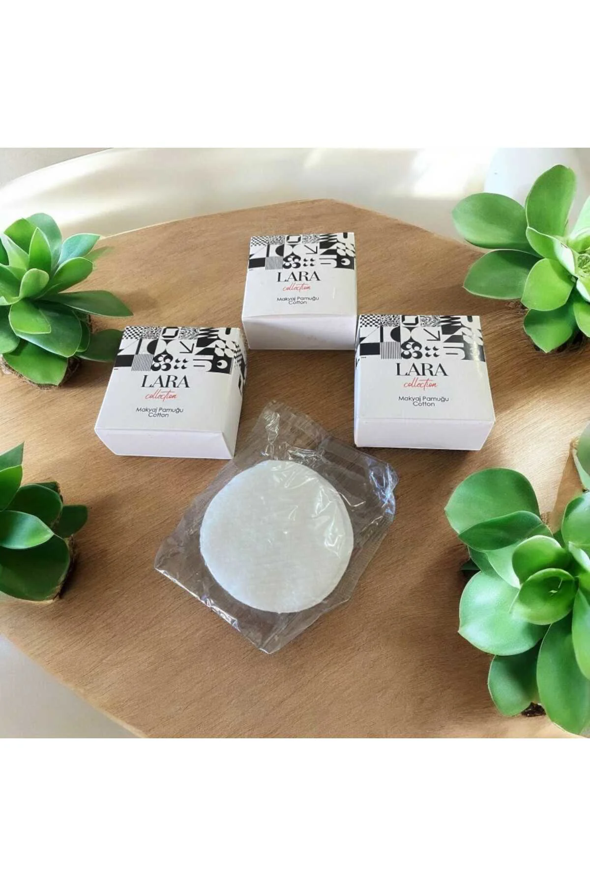 LARA COLLECTION OTELLER İÇİN STANDART100 adet makyaj pamuğu
