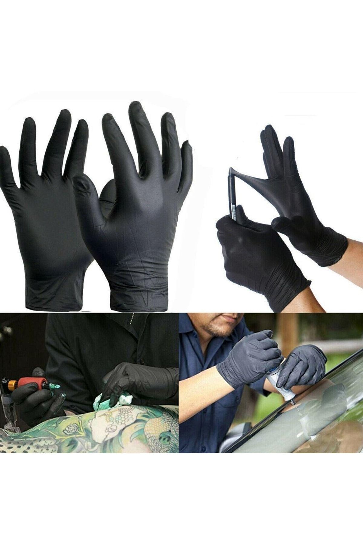 Mastercare Large 100 Adet Siyah Nitril Eldiven 717222