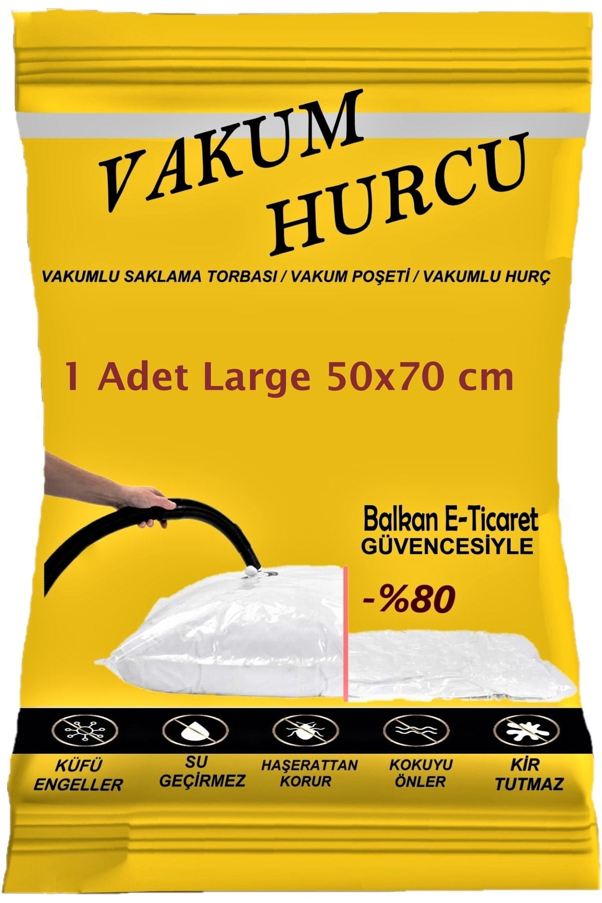 Large 50x70 Cm Vakumlu Hurç - Vakumlu Poşet -