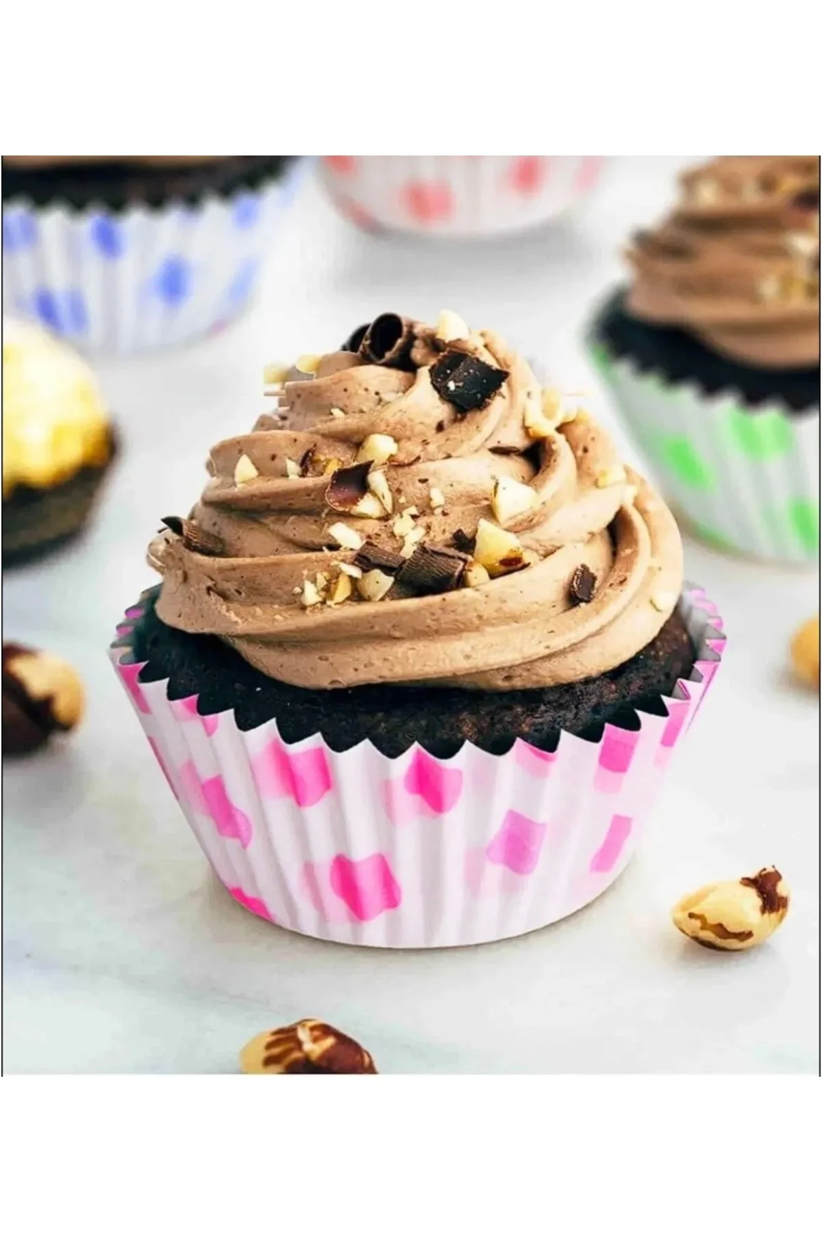 Large Boy Kek Kapsülü Yanmaz Yapışmaz CupCake Kek Muffin Kağıdı