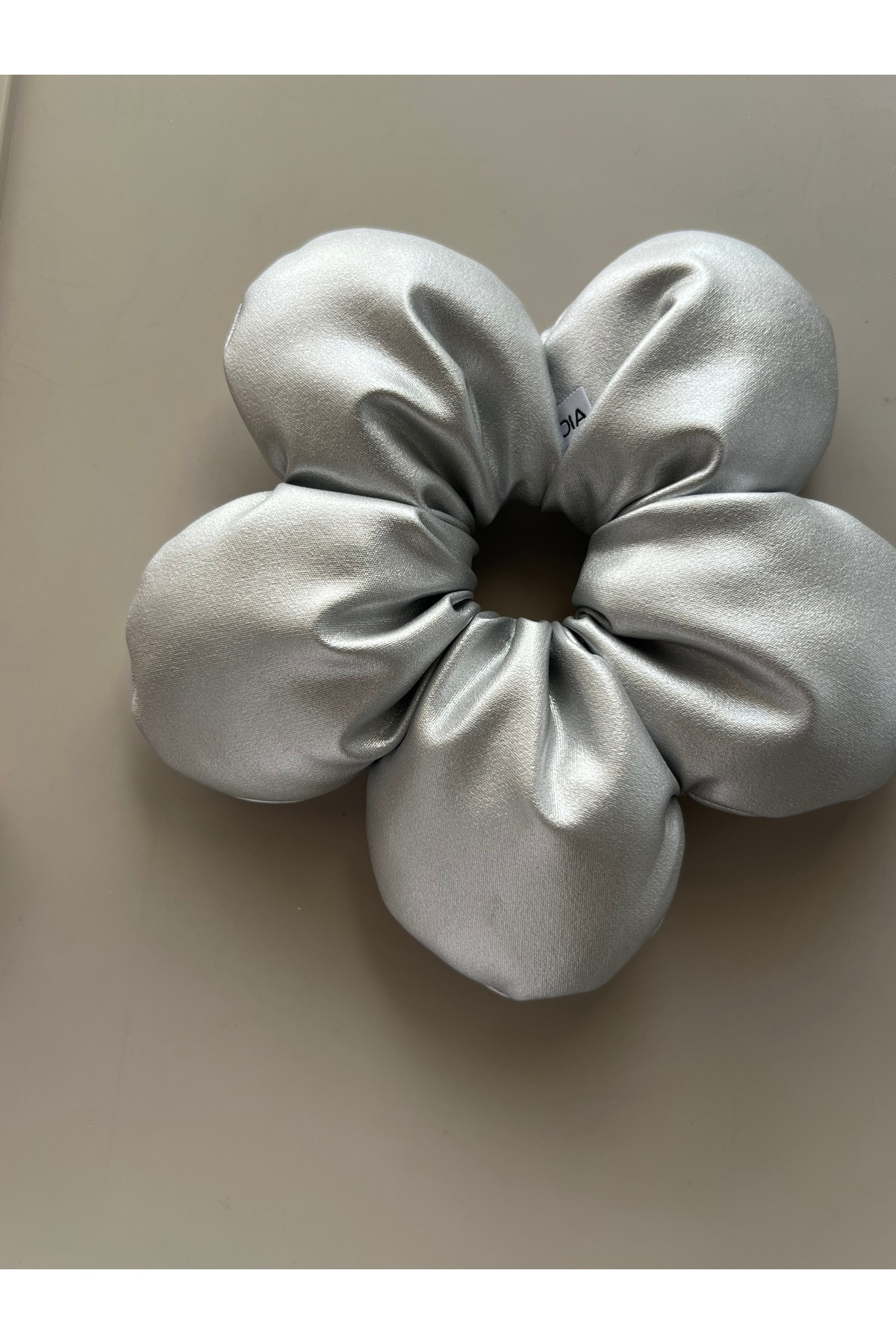 Large Puff Flower Scrunchie Çiçek Papatya Toka Büyük