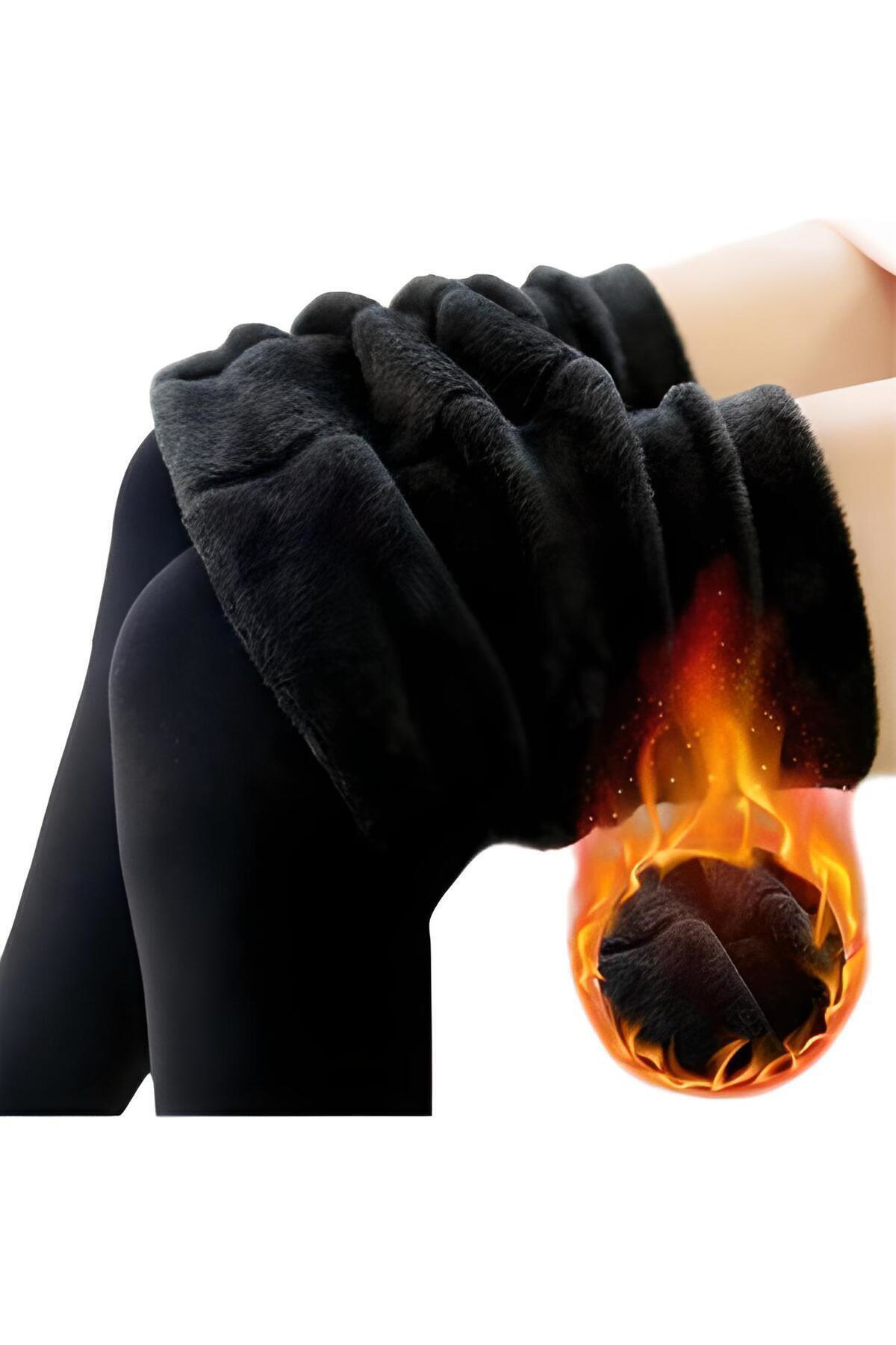 Larosa 1.kalite Kadın Siyah Içi Peluşlu Kışlık Ömürlük Unisex Ter