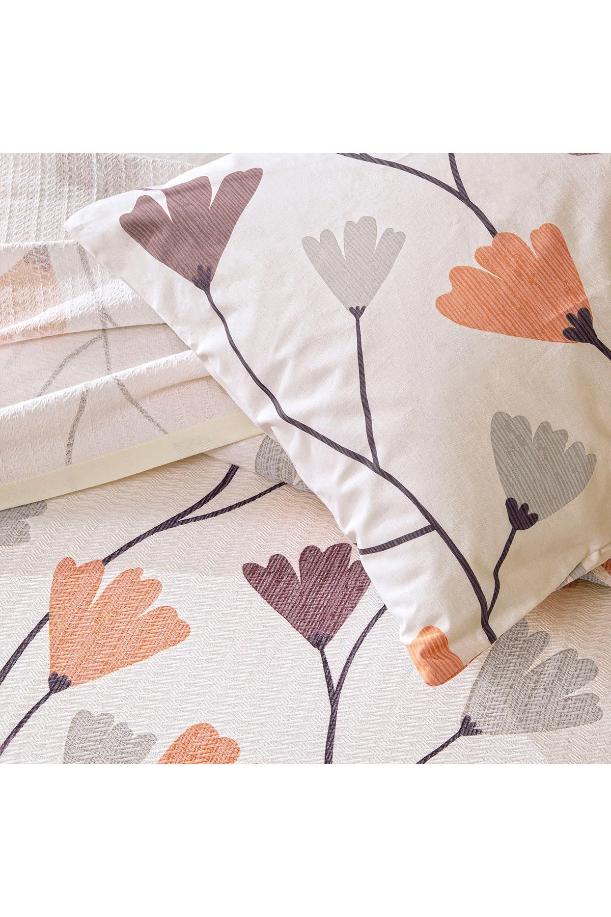 Lassie Kahve Çift Kişilik Pamuklu Pike Takımı