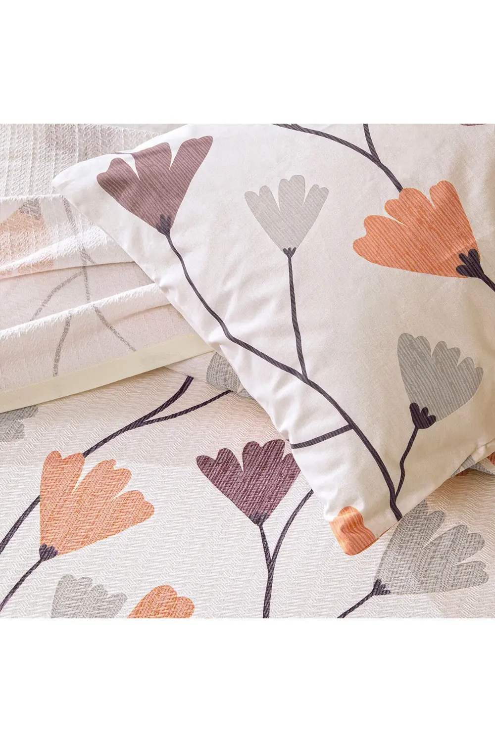 Lassie Kahve Çift Kişilik Pamuklu Pike Takımı