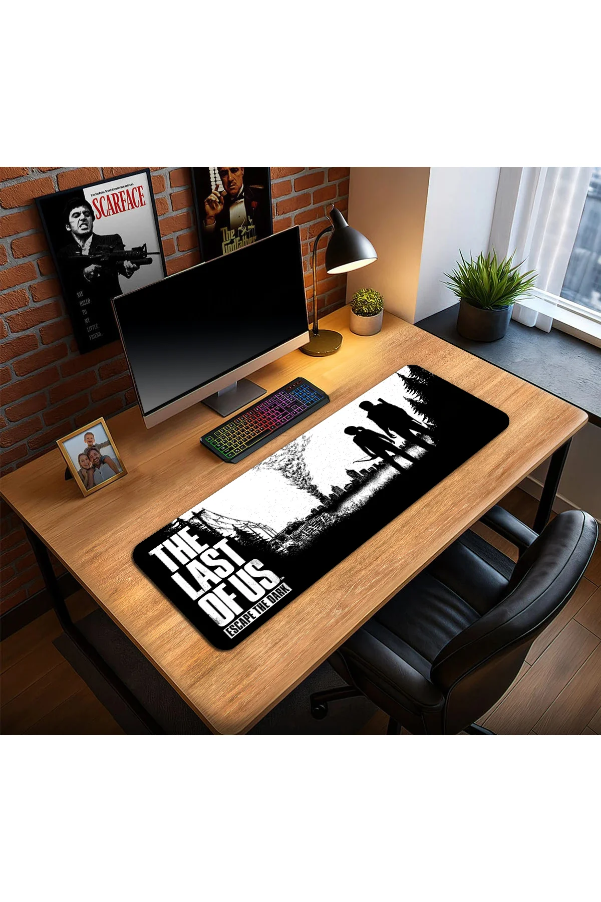 Last of Us Oyun Gaming Klavye Mouse Pad Masa Matı 70x30cm