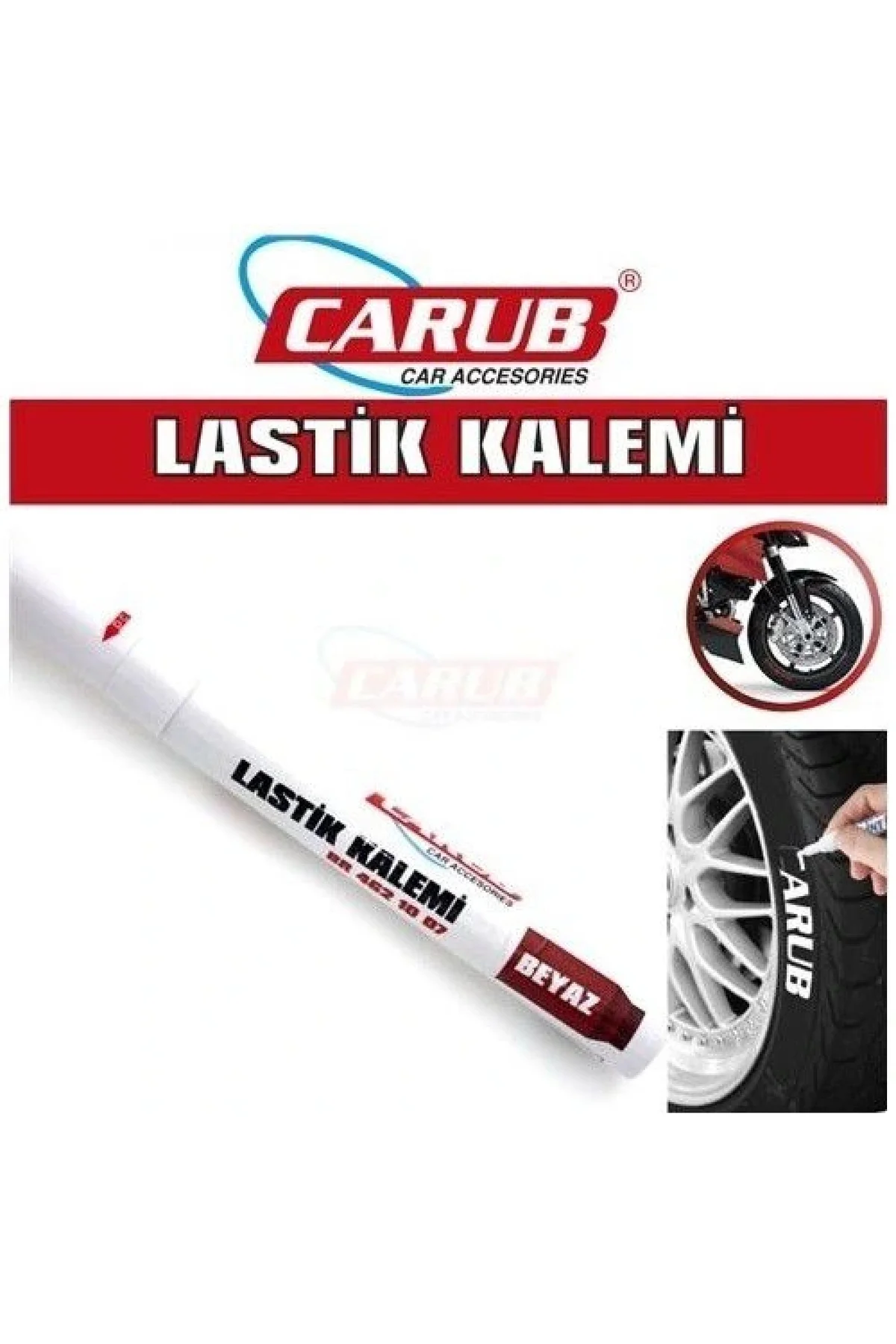 Lastik Boya Kalemi (bilyalı) Lastik Boya Kalemi (bilyalı) - Görsel 3