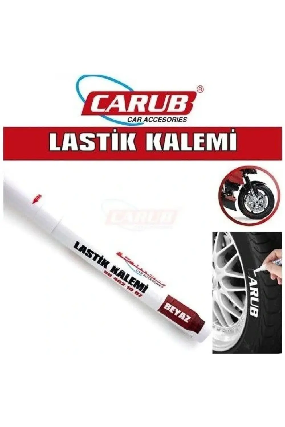 Lastik Boya Kalemi (bilyalı)