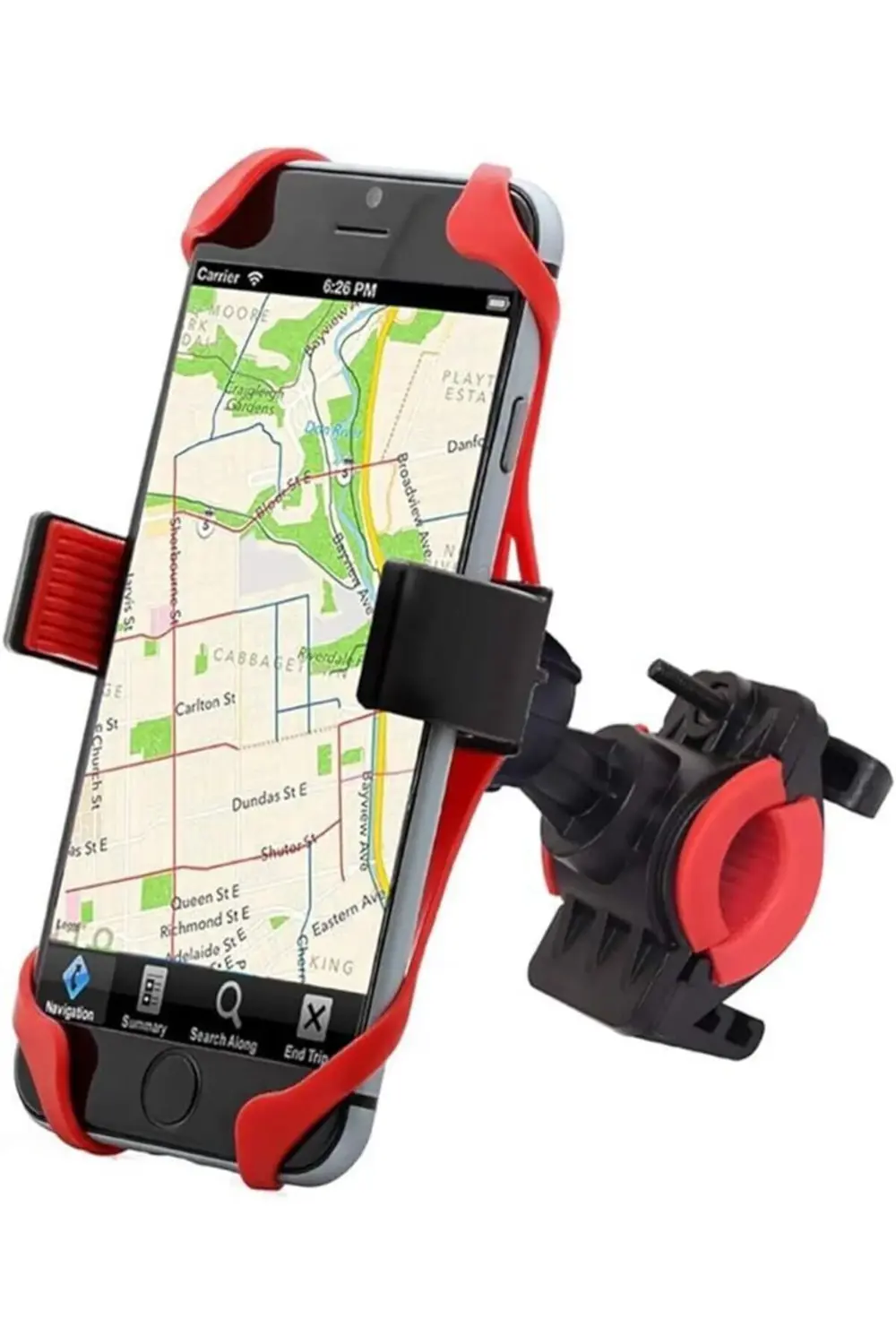 LASTİK DESTEKLİ STANDLI BİSİKLET TELEFON TUTUCU