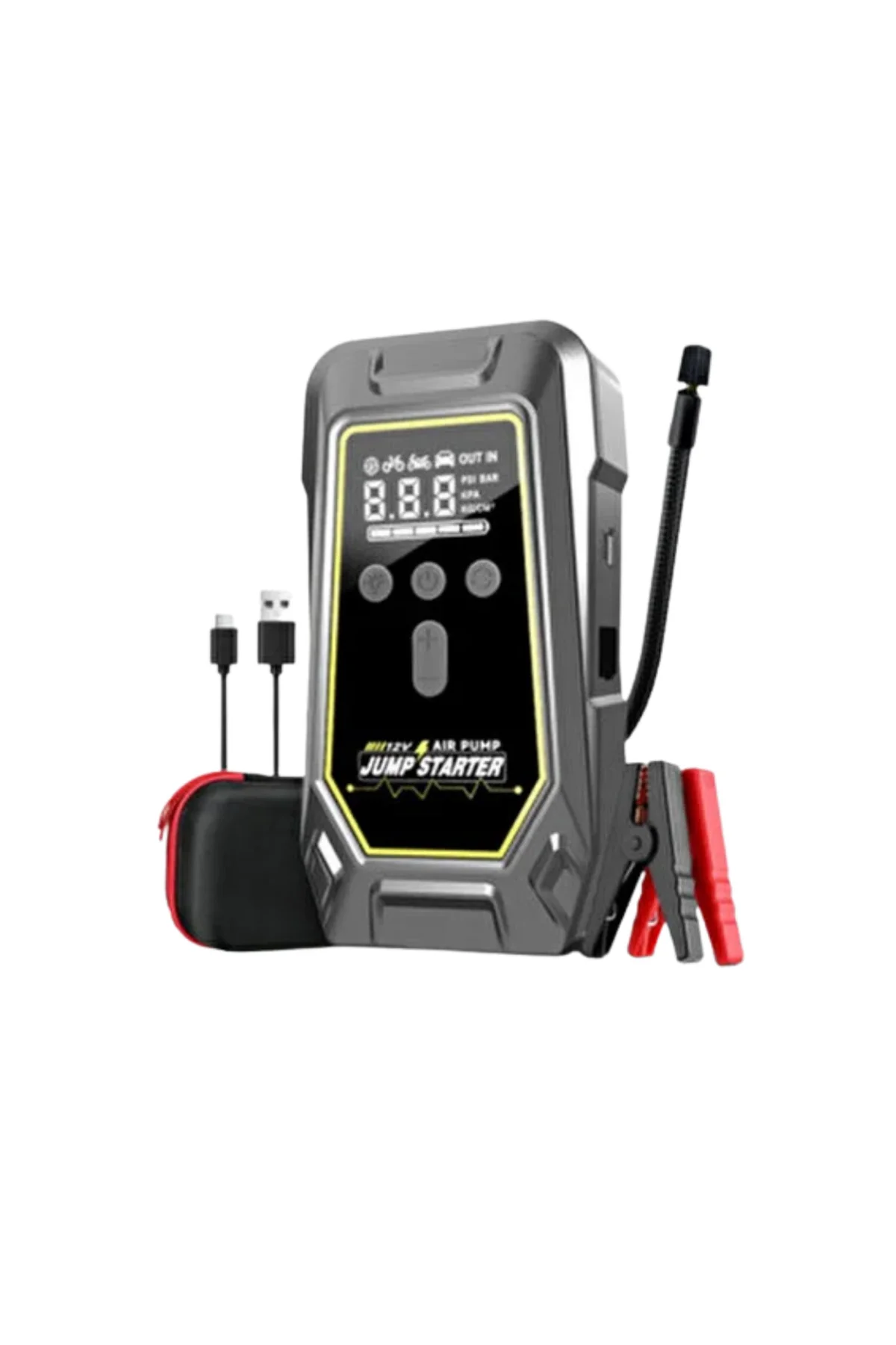 Lastik Şişirme Powerbank Özellikli Taşınabilir Cihaz - Lisinya