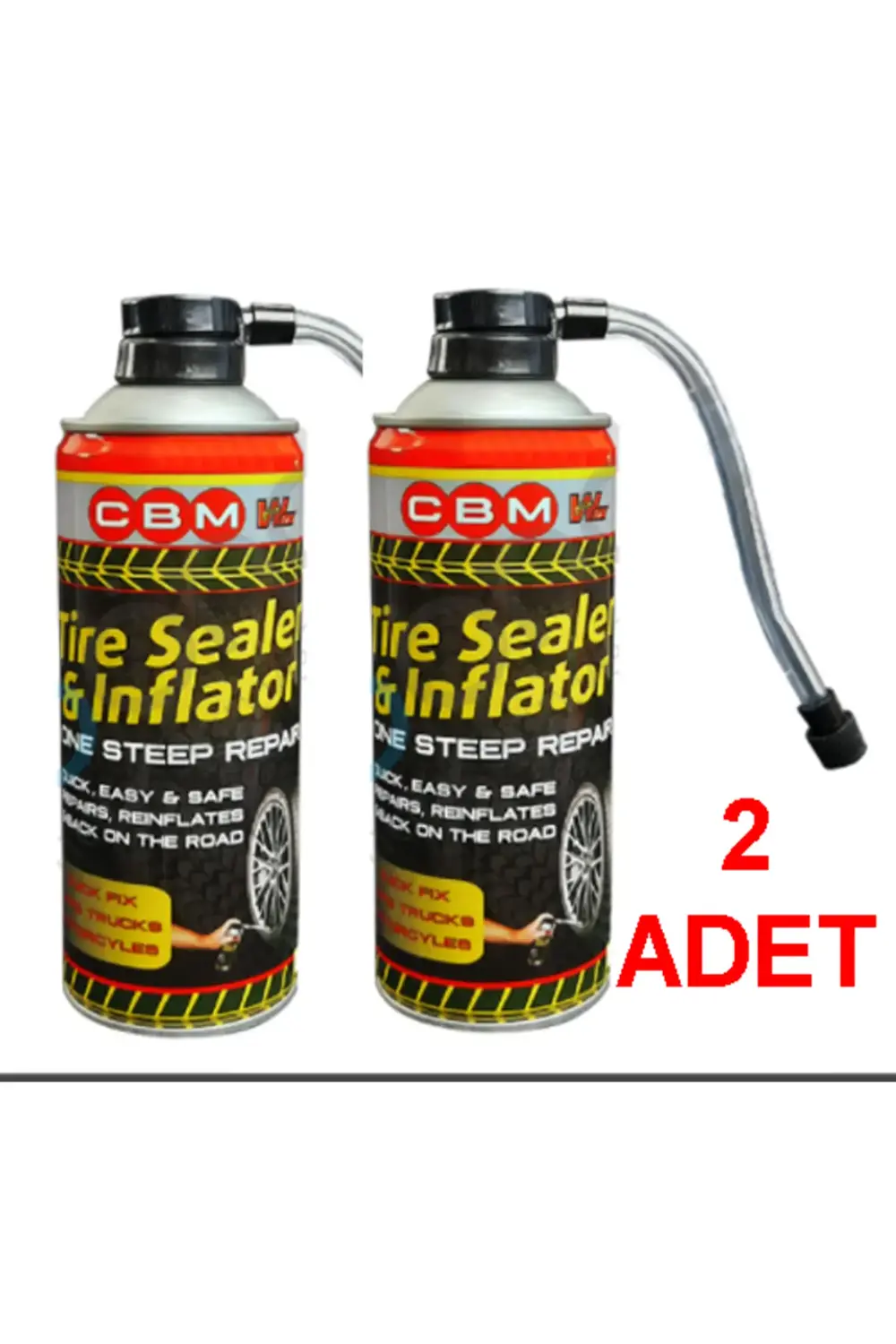 Lastik Tamir Kiti Lastik Tamir Spreyi 400 Ml Büyük Boy 2 Adet Las