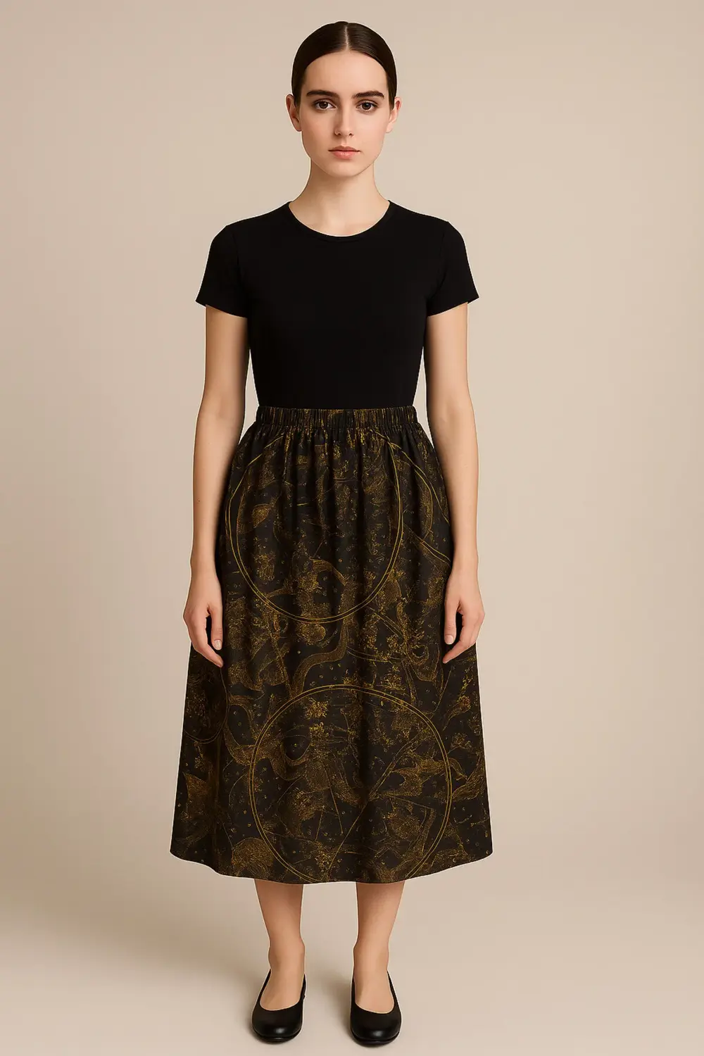 Lastikli Buzi Kumaş Anne Eteği