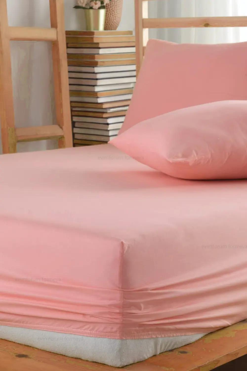 Lastikli Çarşaf Takımı %100 Pamuk (yastık Kılıflı) Ranforce Kumaş