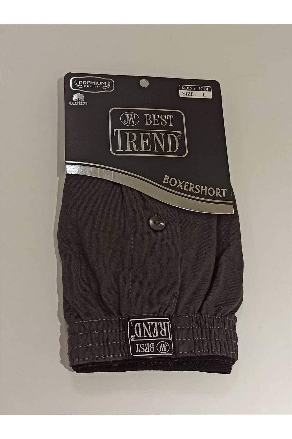 Monalisa Home Lastikli Düğmeli Koyu Gri Renk L Beden Boxershort